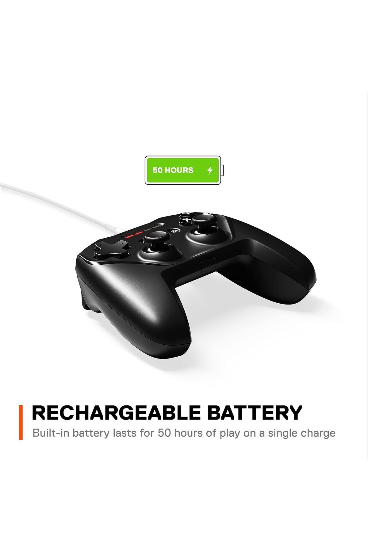 SteelSeries-وحدة تحكم ألعاب Nimbus+ المحمولة بتقنية البلوتوث مع حامل iPhone 7