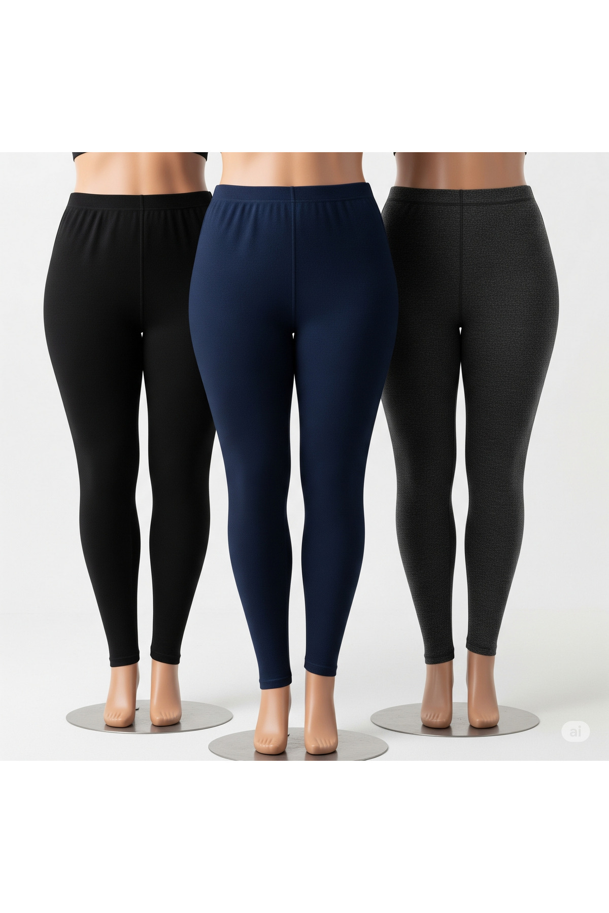 don-x dox-x | 3 Adet 3 Renk Termal Jumbo Battal Beden Kışlık Termal Tayt