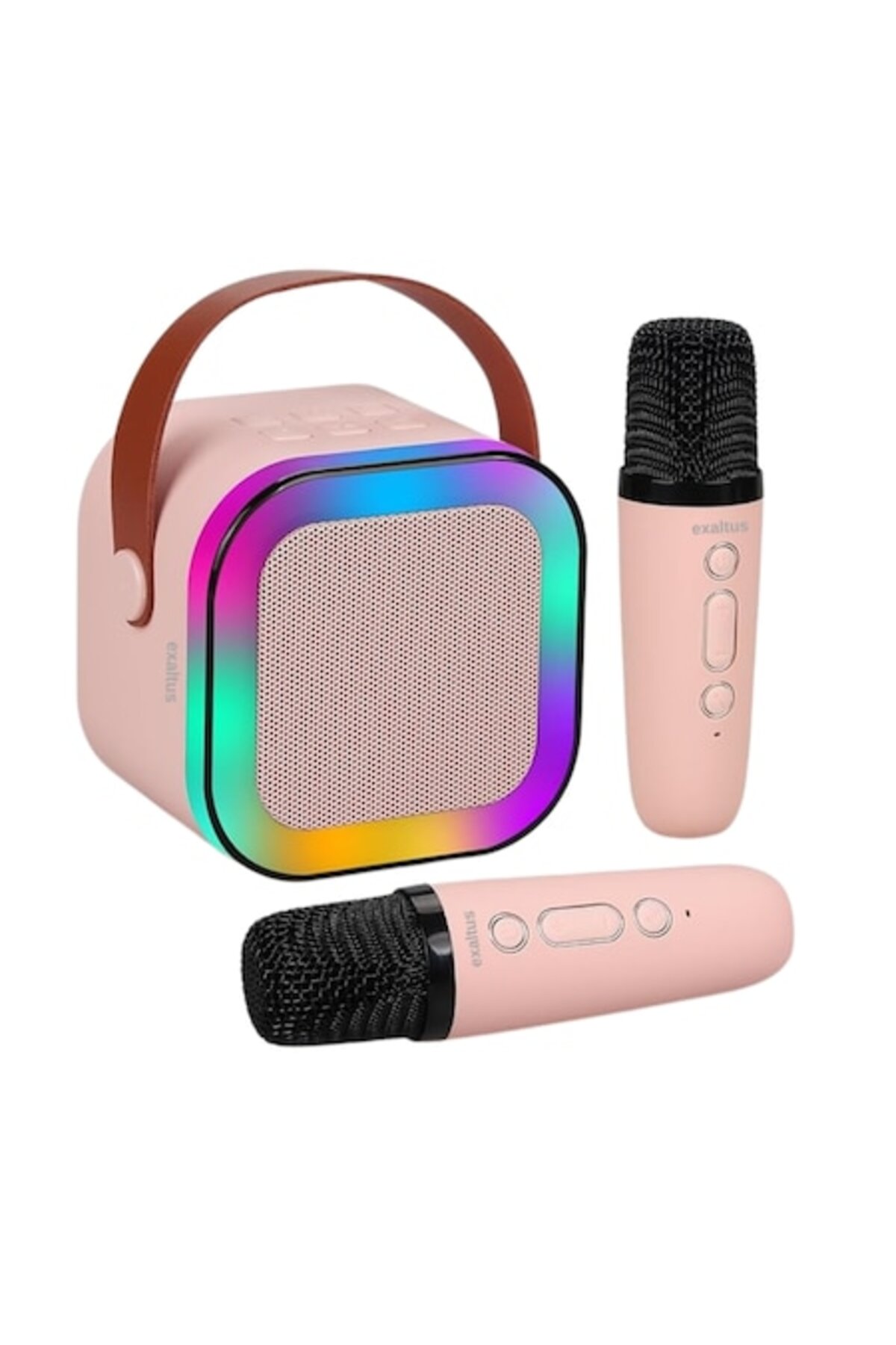 exaltus Σετ 2 Έξυπνων Μικροφώνων και Ηχείων Καραόκε για Παιδιά και Ενήλικες