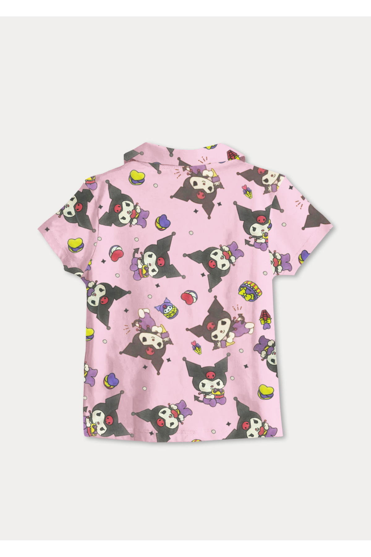 DFN Kids 4,5,6,7,8,9,10 Yaş Kız Çocuk Yazlık Pijama Alt-Üst 3 Takım fotoğrafı 7 (önizleme)