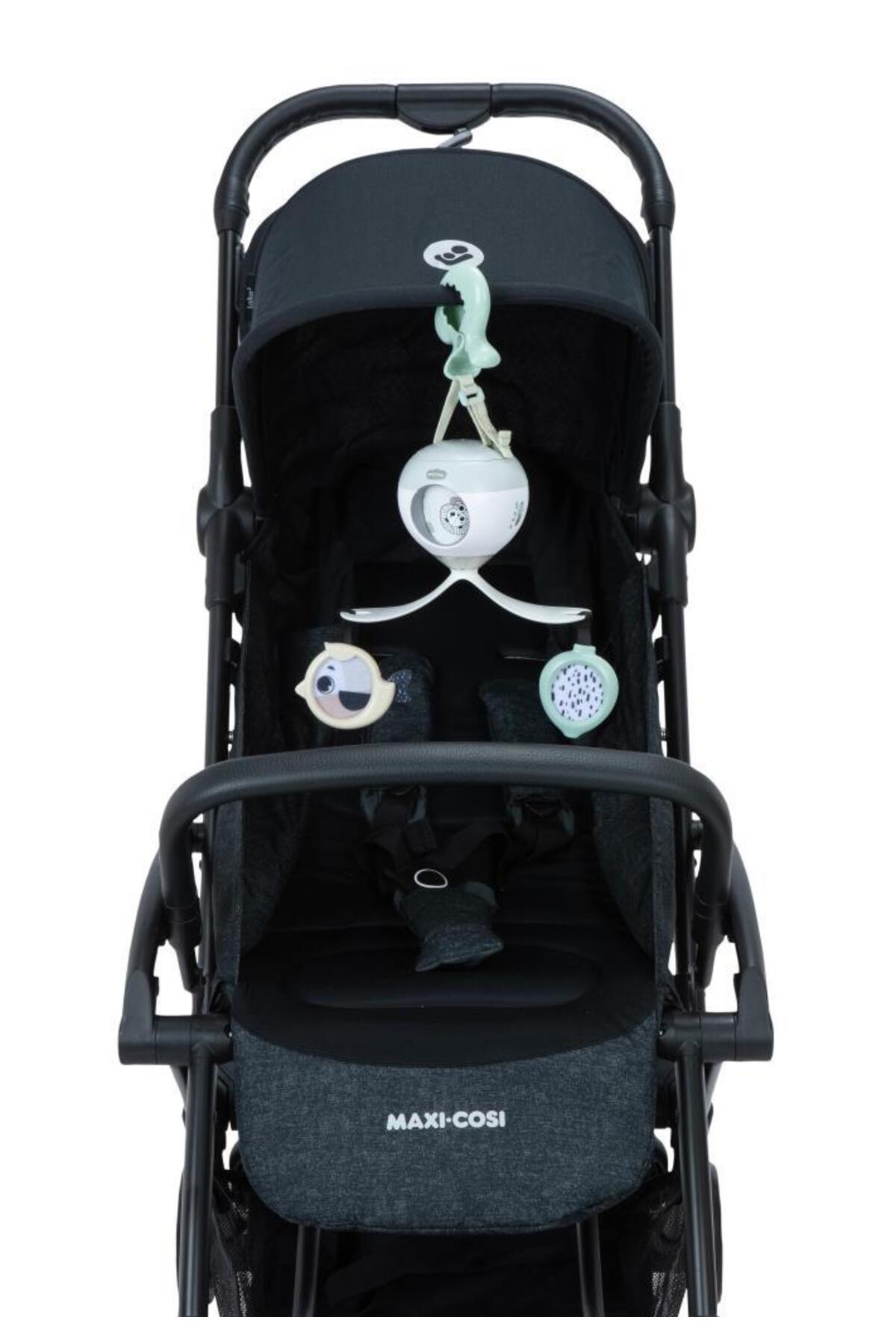 Tiny Love 0-3 Yaş Müzikli Dönence Beşik ve Bebek Arabası Oyuncağı (Black & White Koleksiyonu) fotoğrafı 3 (önizleme)