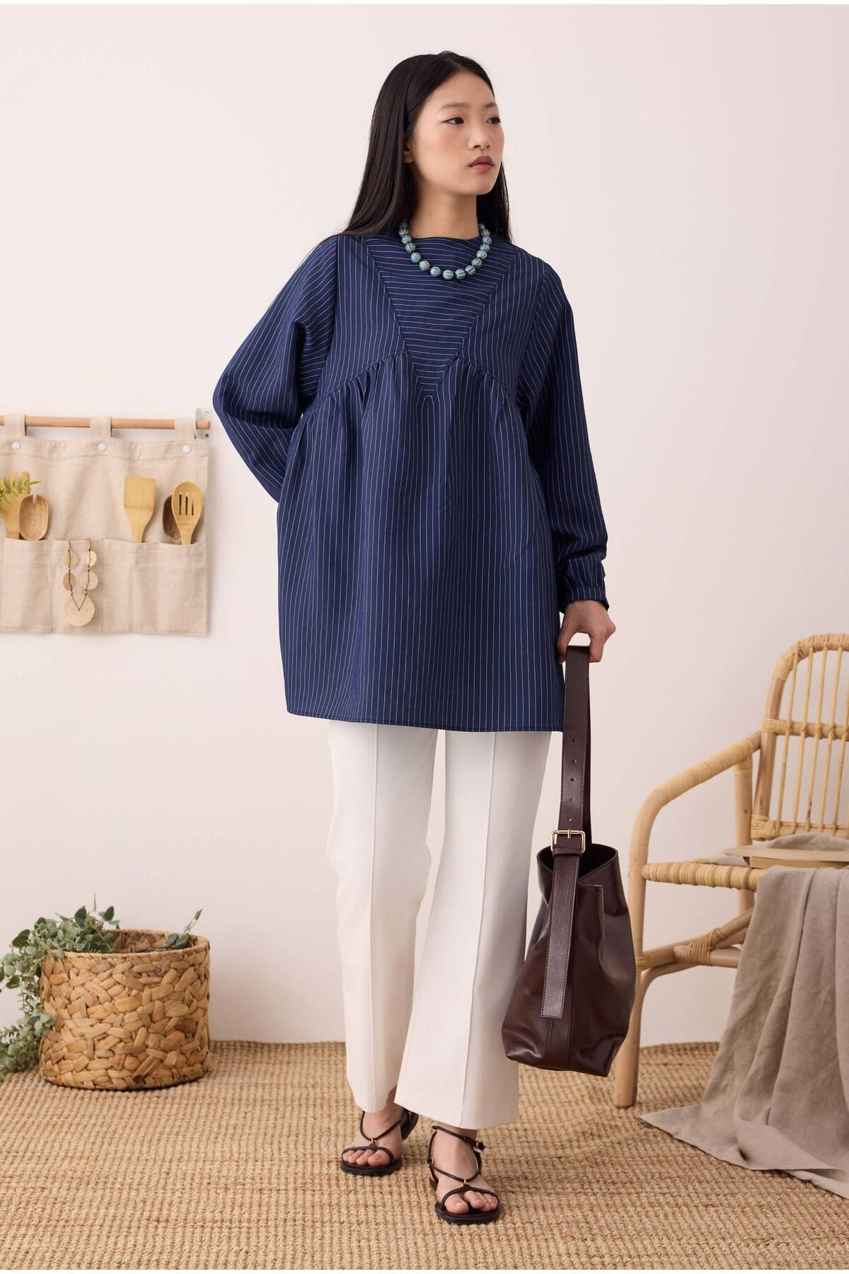 HEQA-V Panama Tunic Night Blue 1