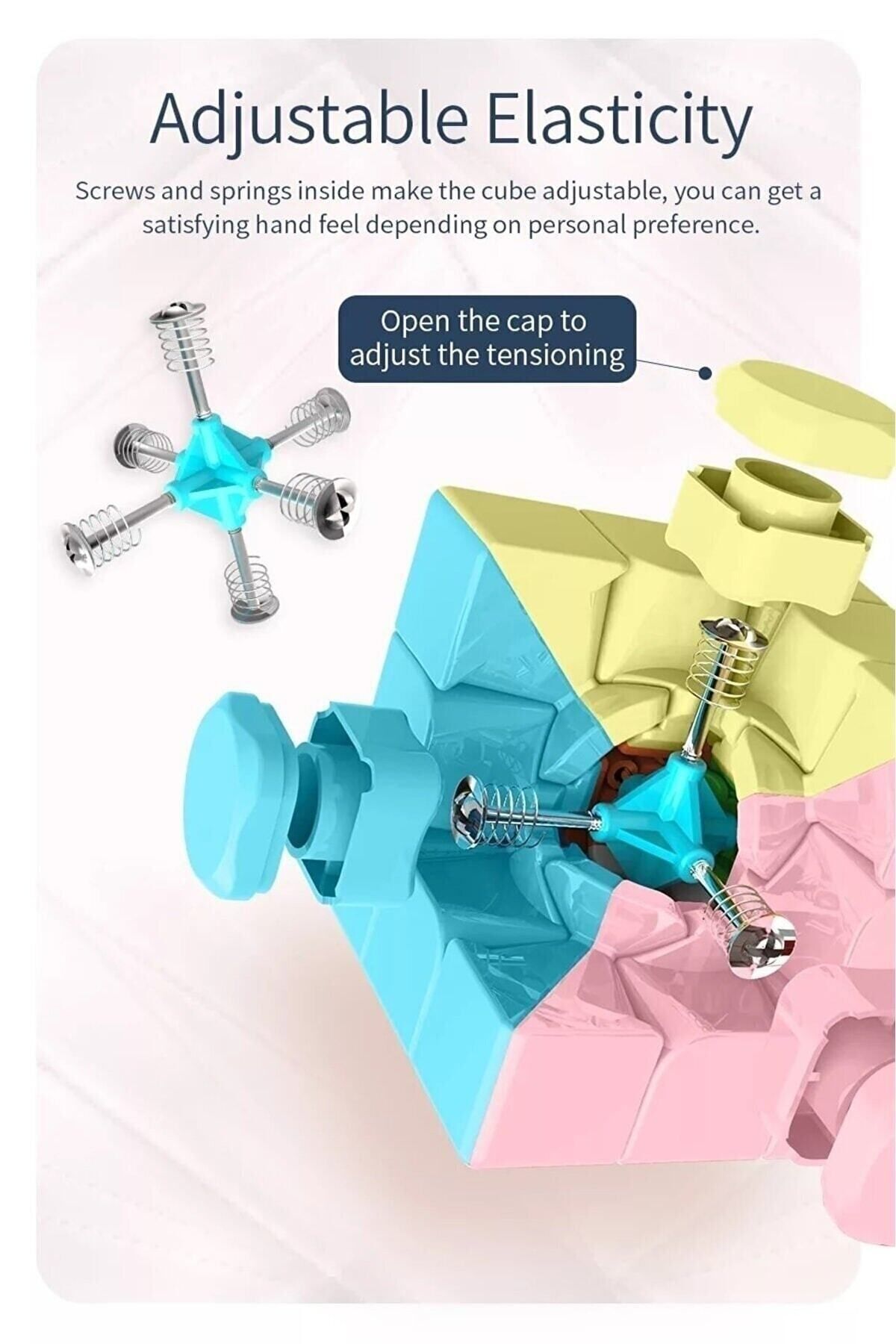 مکعب هوش مغز، مکعب سرعت، مکعب صبر-مکعب جادو، رنگهای پاستلی، ۳×۳×۳