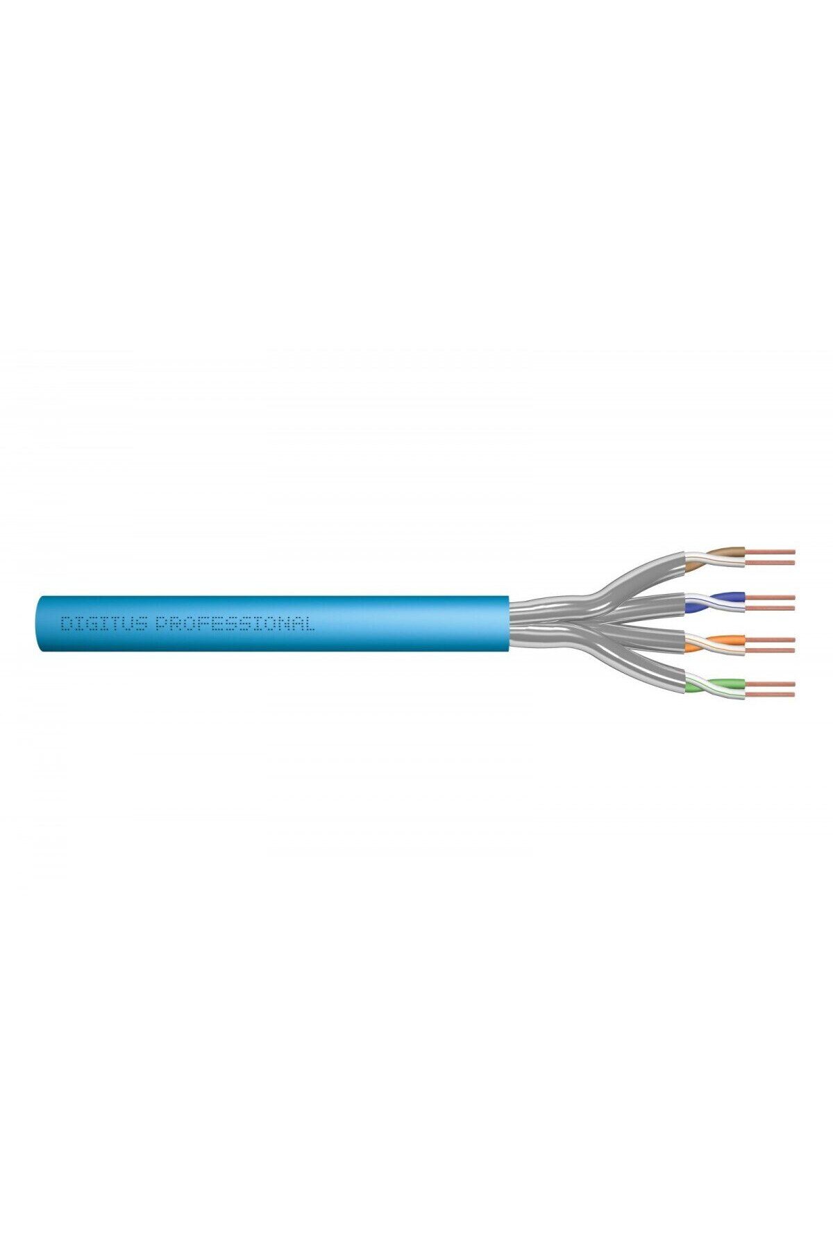 Digitus-Cablu de instalare Cat.6A S/FTP 100m, fir solid AWG 23/1, albastru 4