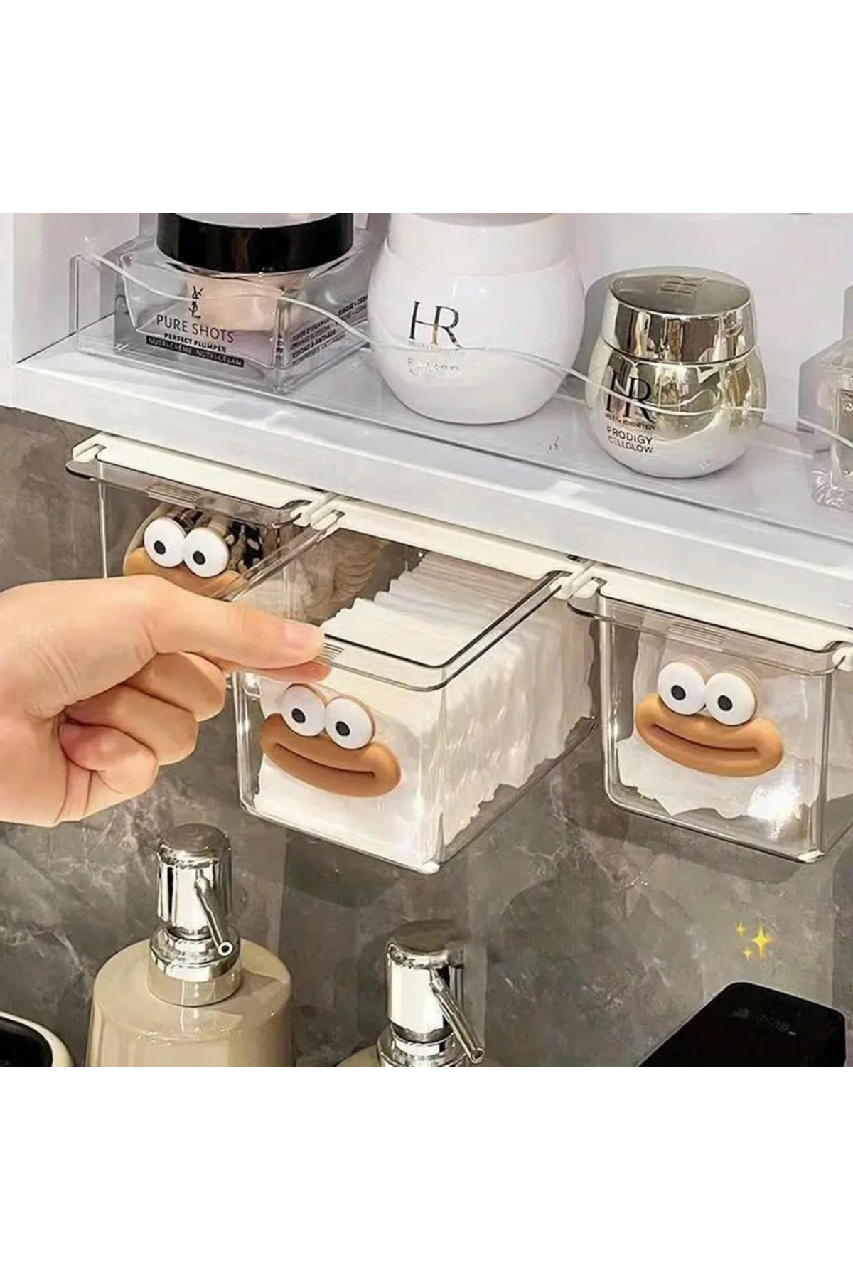 omilife-Refrigerator Shelf Drawer Practical Storage Box Adjustable Transparent Organizer under Shelf Box 7