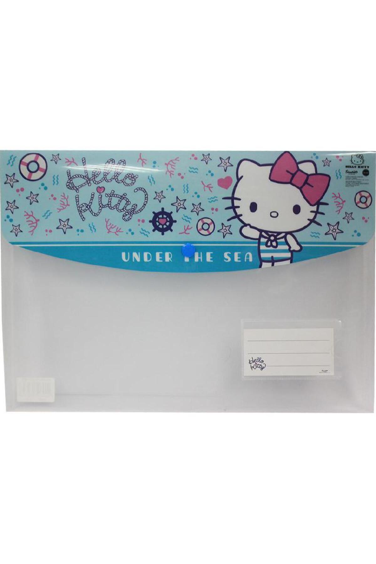 Hello Kitty-"Under The Sea" File Envelope A4Single PocketClear/Aqua 1