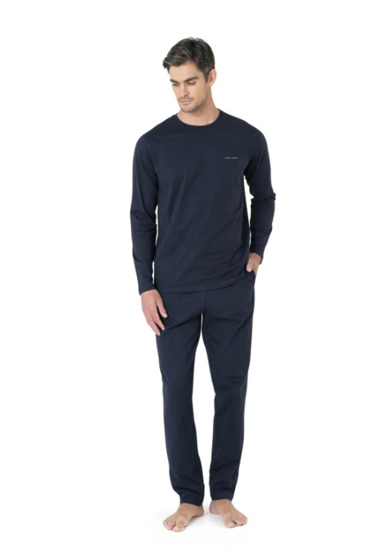ست پیژامه و لباس خواب مردانه راسته فاق نرمال آستین بلند | پیر کاردین Pierre Cardin PC-5640 - تصویر 2