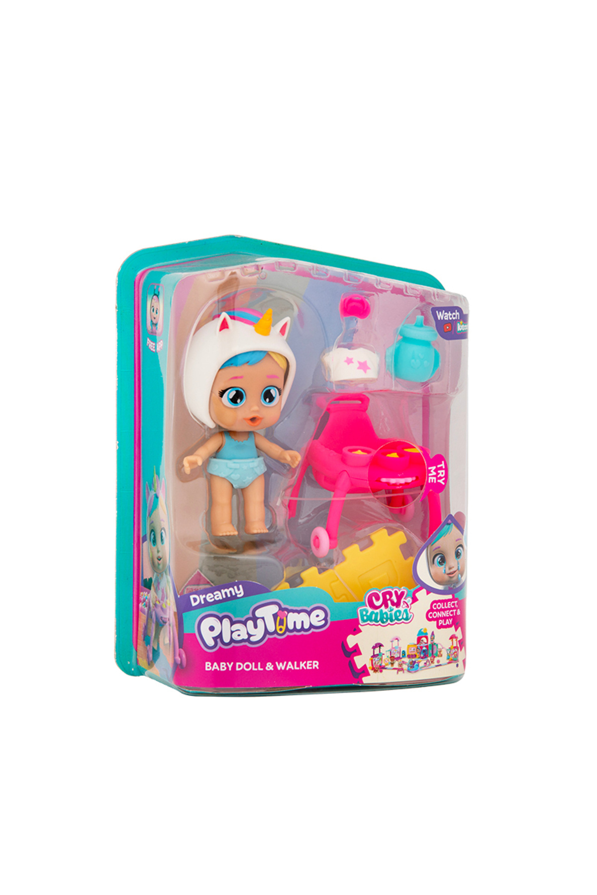 Cry Babies PlayTime Mini Dreamy Bebek ve Yürüteç Oyun Seti 923218 fotoğrafı 4 (önizleme)