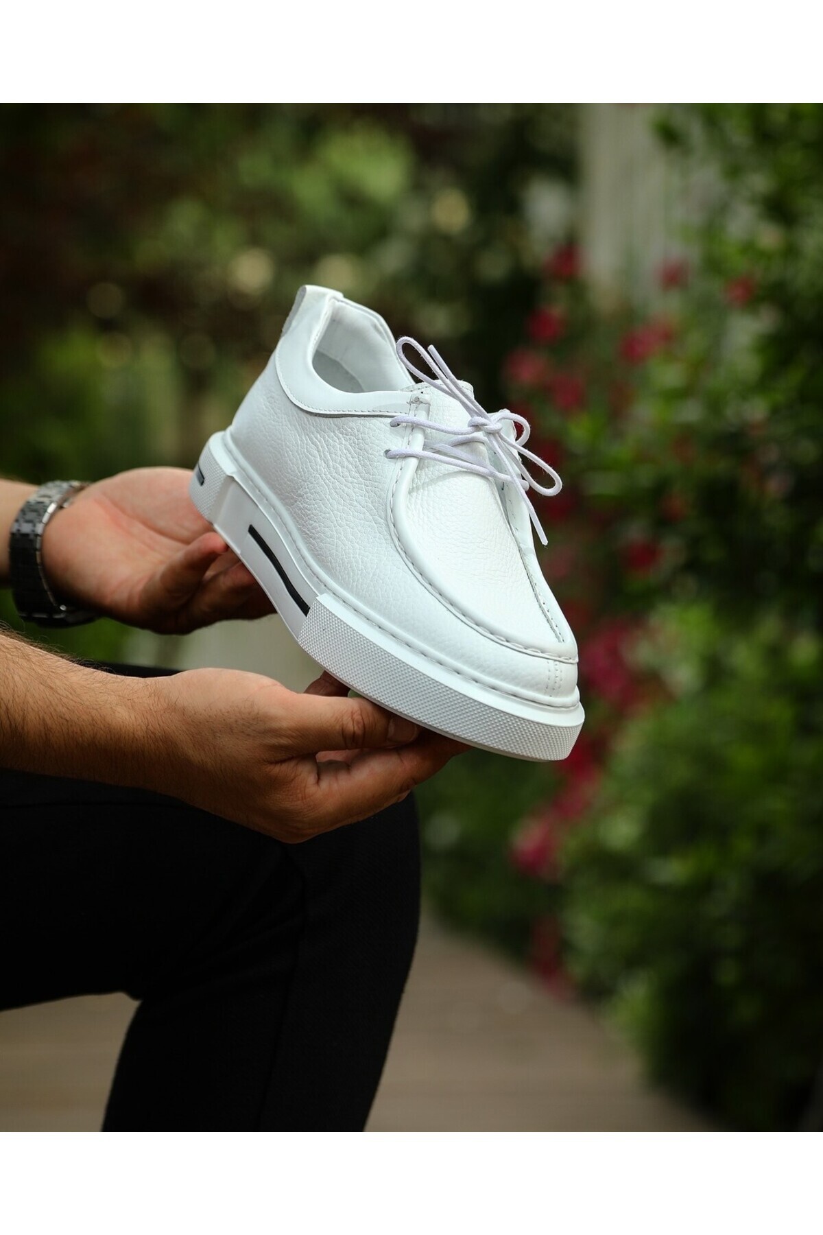 ایتالیانو آیاکابی کفش کتانی مردانه راحتی ساتون از جنس چرم اصل با زیره EVA