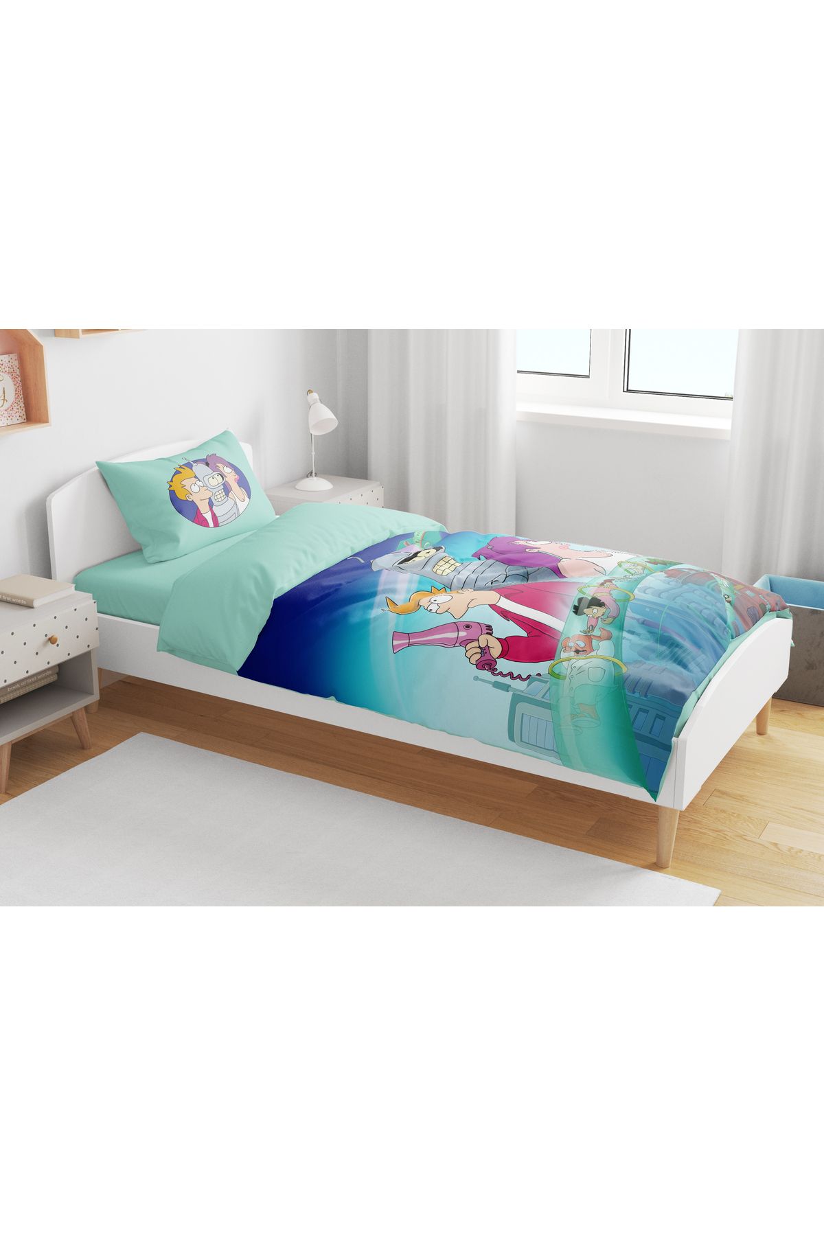 Home-Nevresimhome Futurama Theme Single Size Bedding Set 2