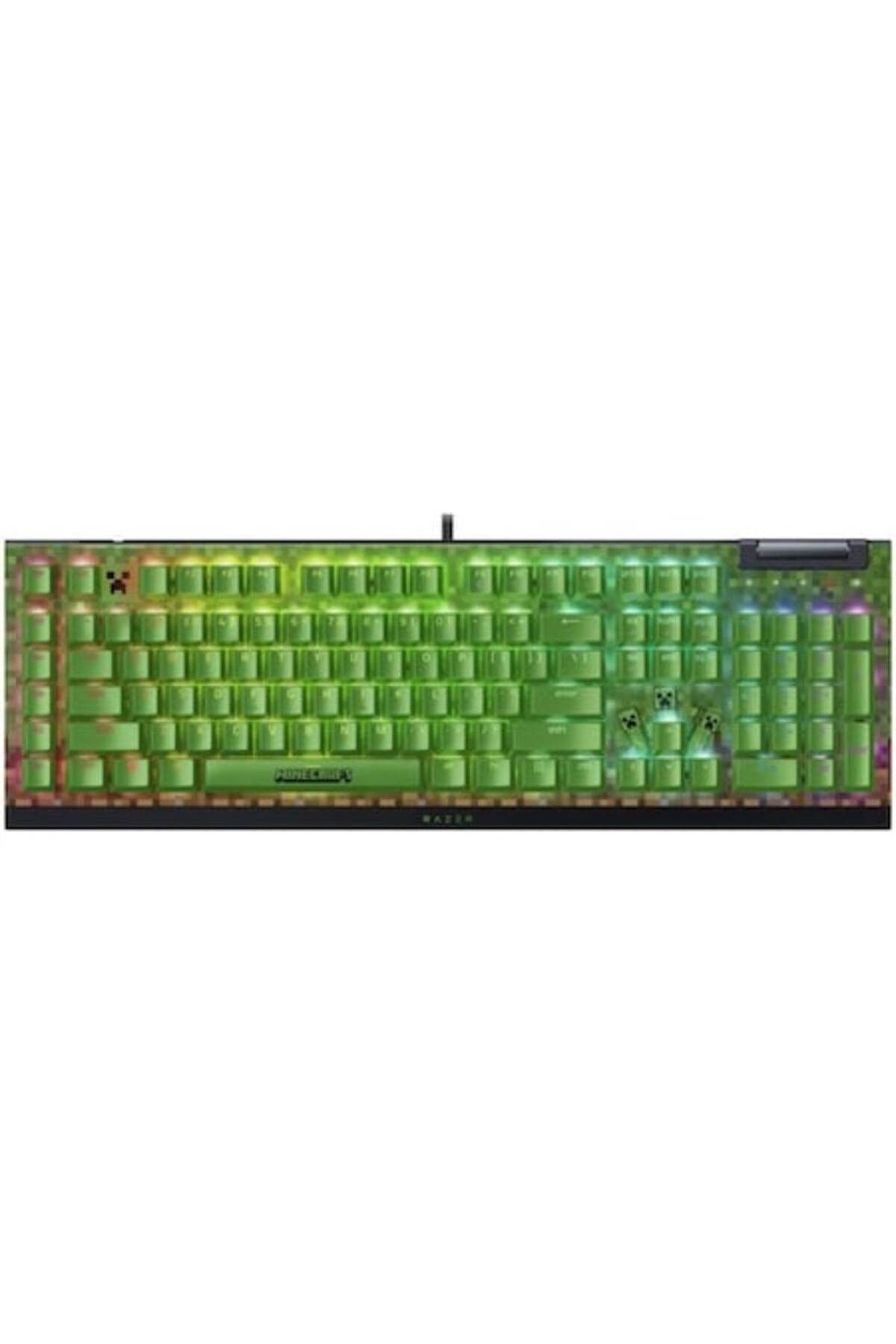 RAZER-Gaming Mechanical Keyboard BlackWidow V4 X Minecraft Edition Green Switch 1