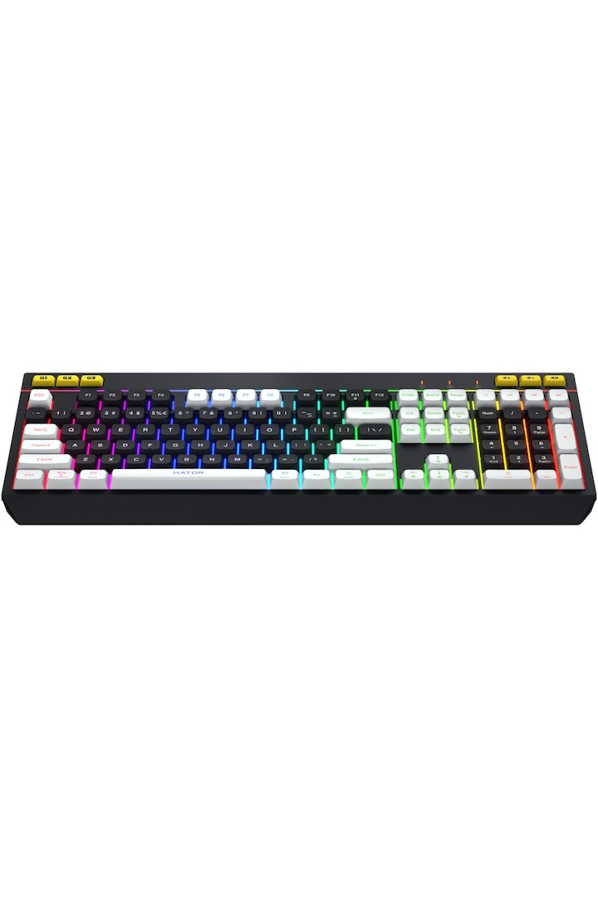 HATOR-Mechanical Gaming Keyboard Icefall - USB, RGB lighting, membrane switch, ABS laser engraved ke 3