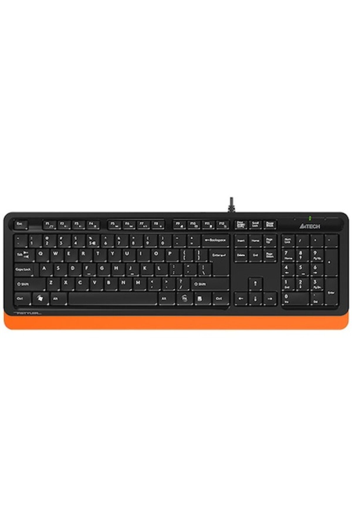 A4 Tech-Tastatura A4Tech, Fstyler USB, cu fir, 104 taste format standard, USB, Negru/Portocaliu 1