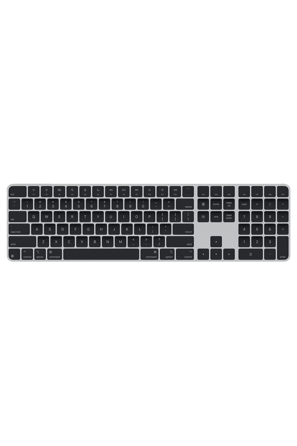 Apple-Magic Keyboard, Touch ID, Numeric Keypad - US English - Black Keys 4