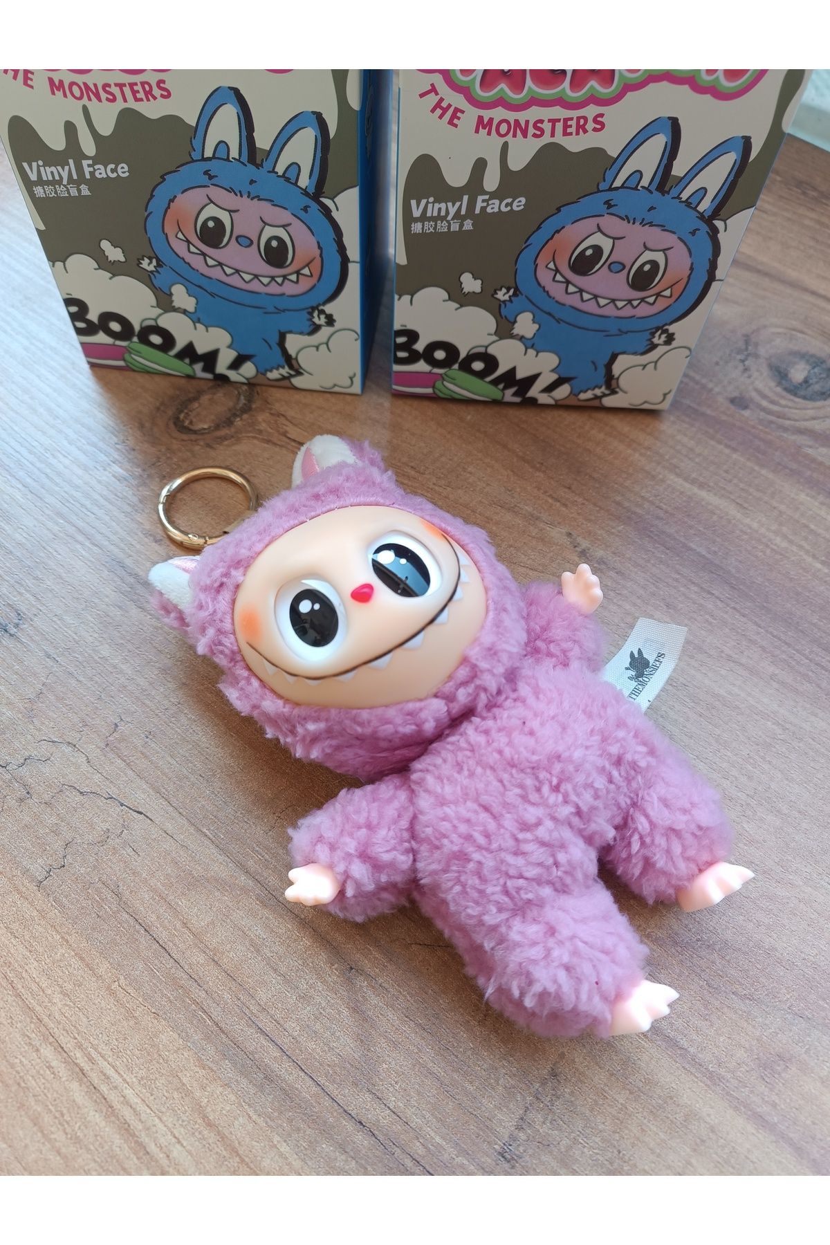 Blotch-Pop Mart the Monsters Big into Energy Series Plush Vinly Face Blind Pink Color Labubu Plush Toy 3