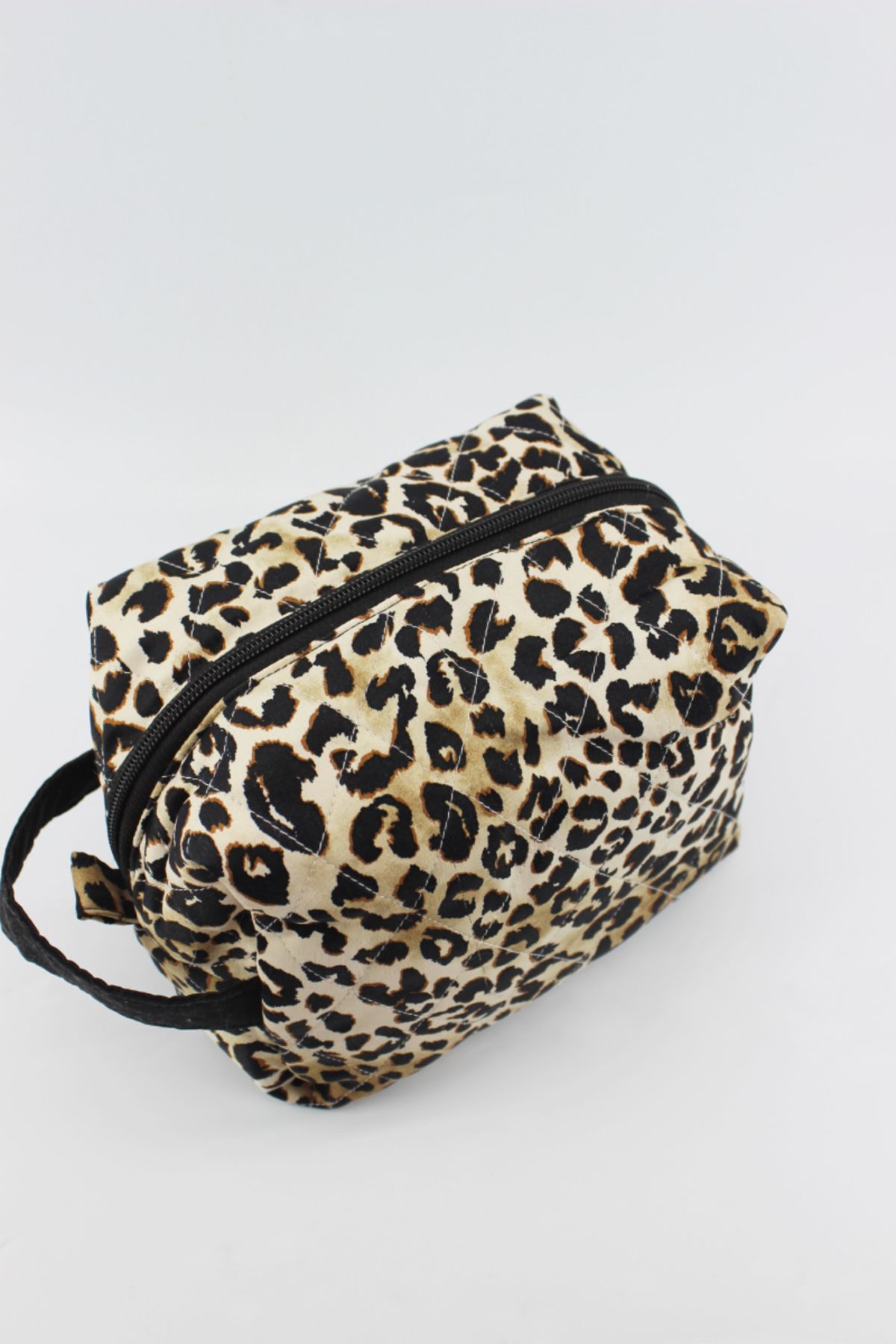 İLKYAZ-Leopard Pattern Multifunction Latte Hand Wallet 2