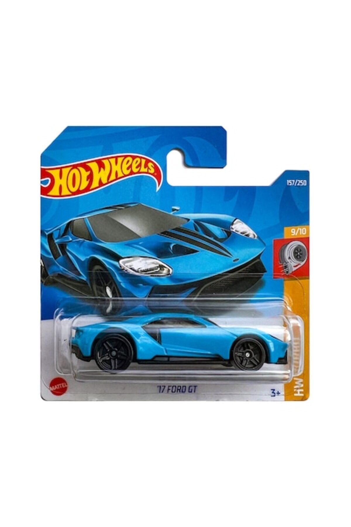 Masinuta metalica Hot Wheels, '17 Ford GT 1:64, Albastru