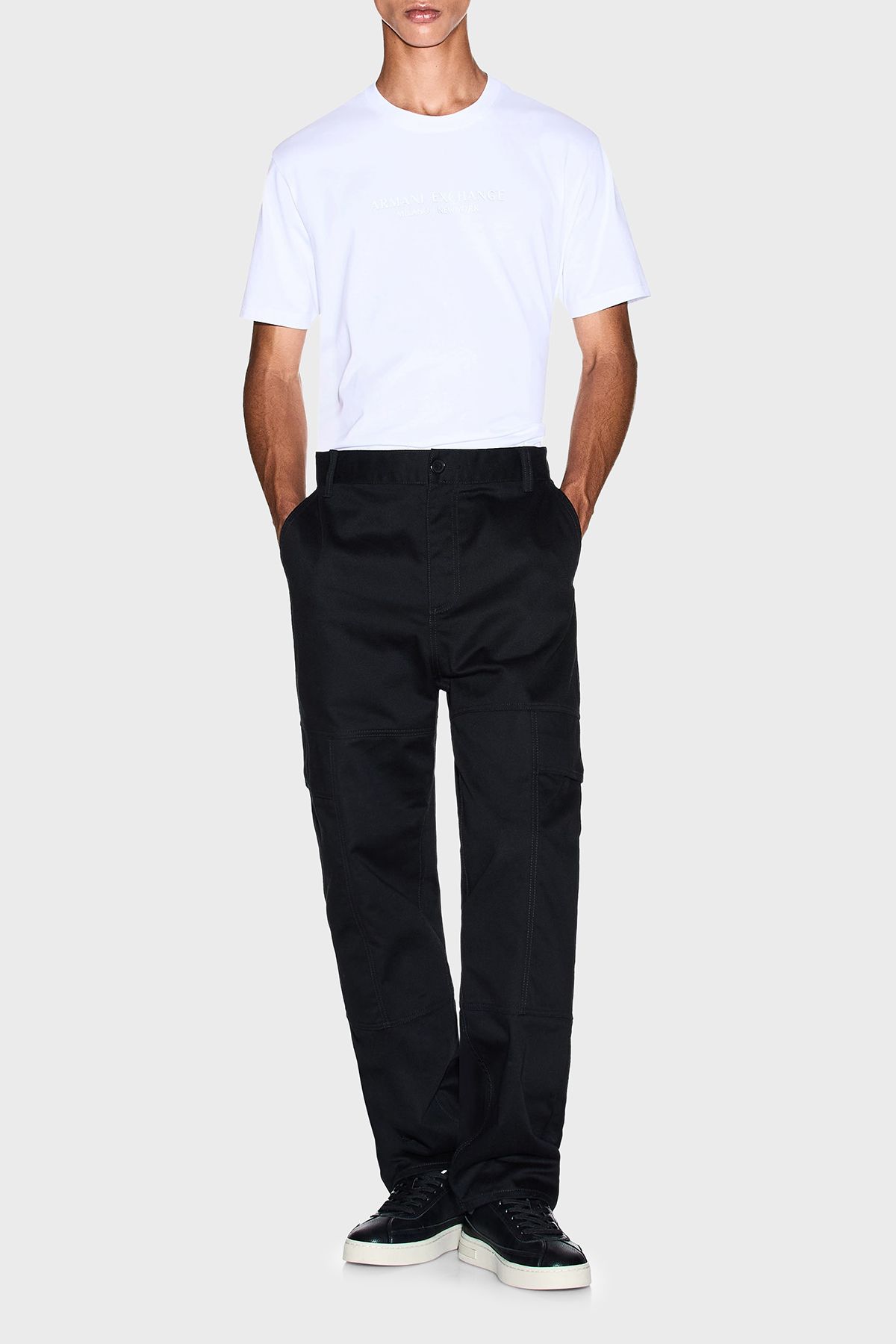 Armani Exchange-Logo Printed Cotton Regular Fit Crew Neck t Shirt Men t Shirt Xm001280 Af1036 2