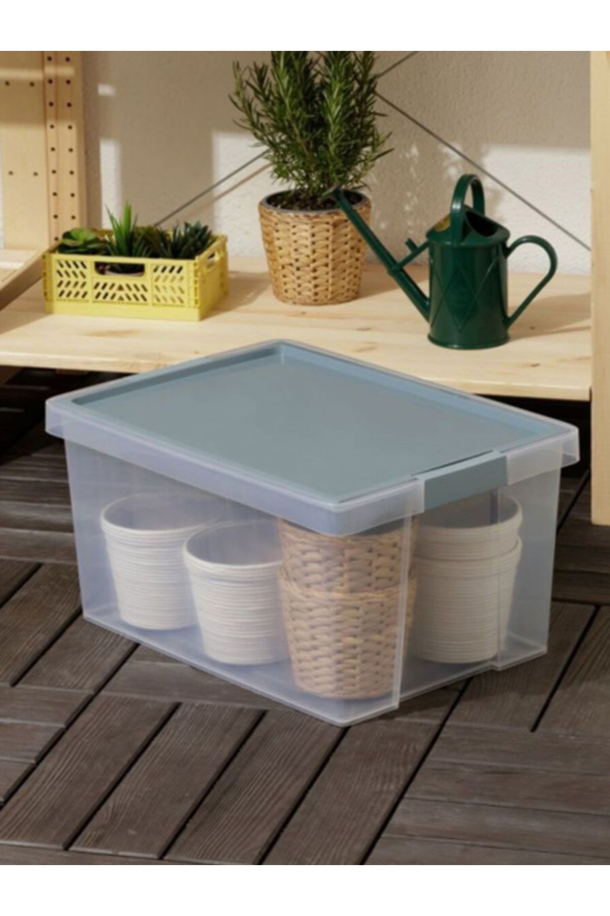 Tatay-Hinged Handle Multipurpose Stackable Storage Box with Lid 7 Liter 4