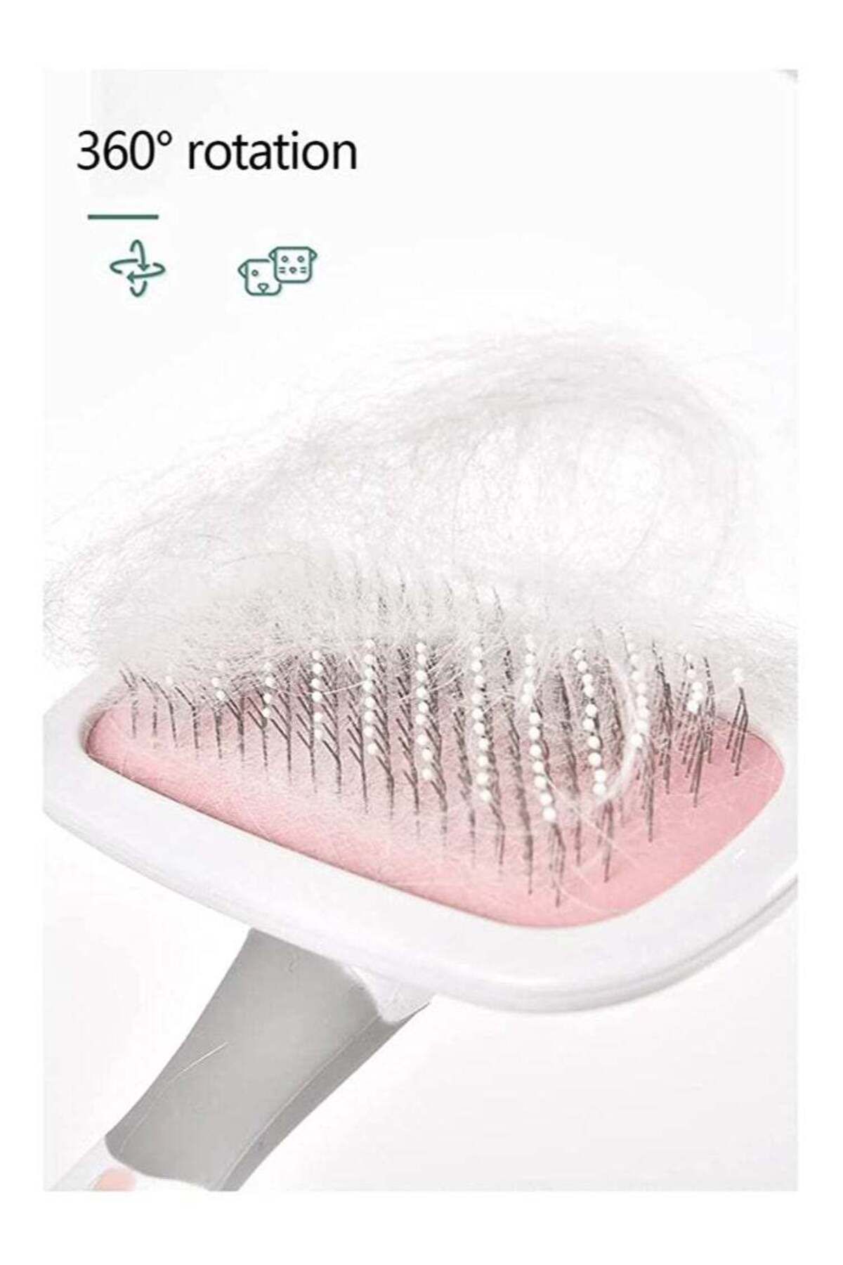 COOYA-Pet Deshedding Tool,360°Rotatable,with Convex Point,Comfort Grip and Thumb Rest,Provide Massage 7
