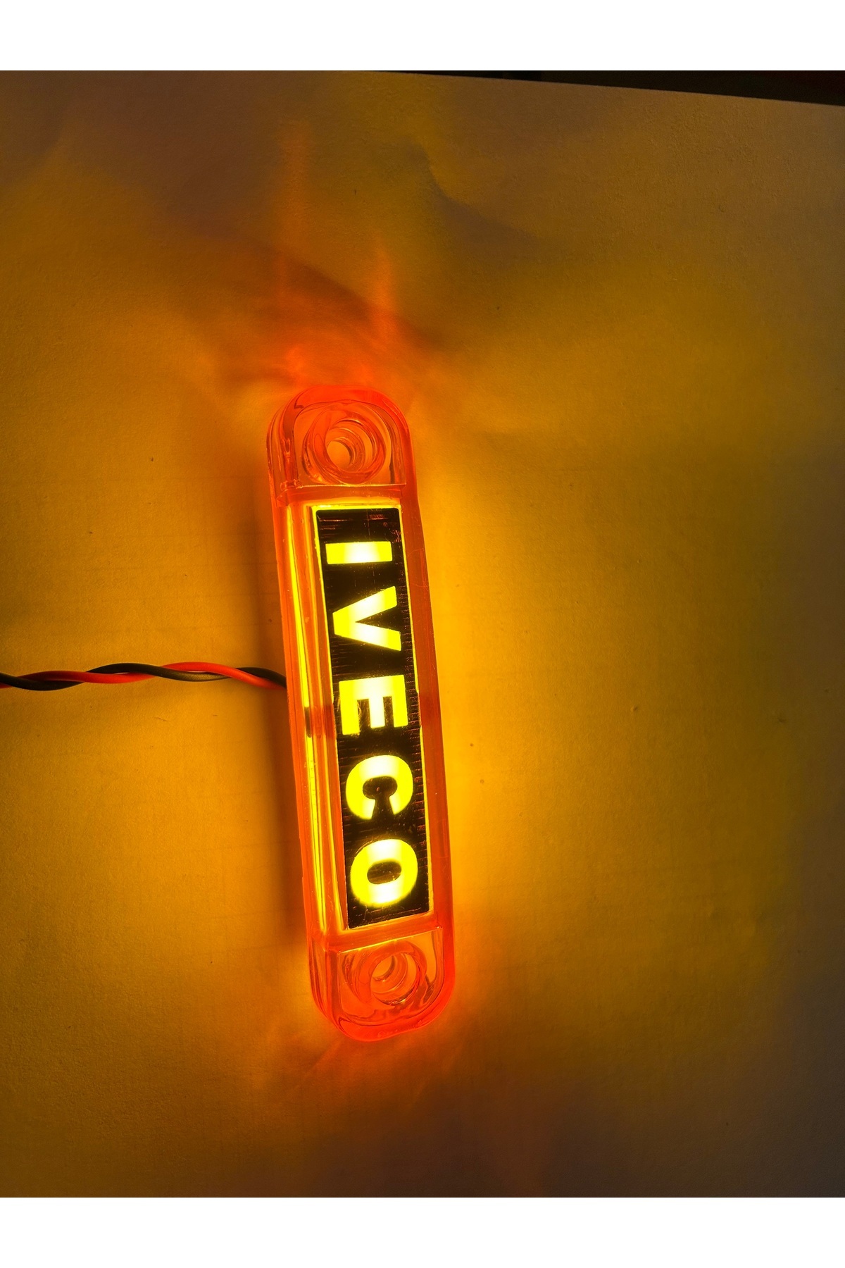 KIR OTOMOTİV Logolu Parmak Led Sarı 12.24 Volt