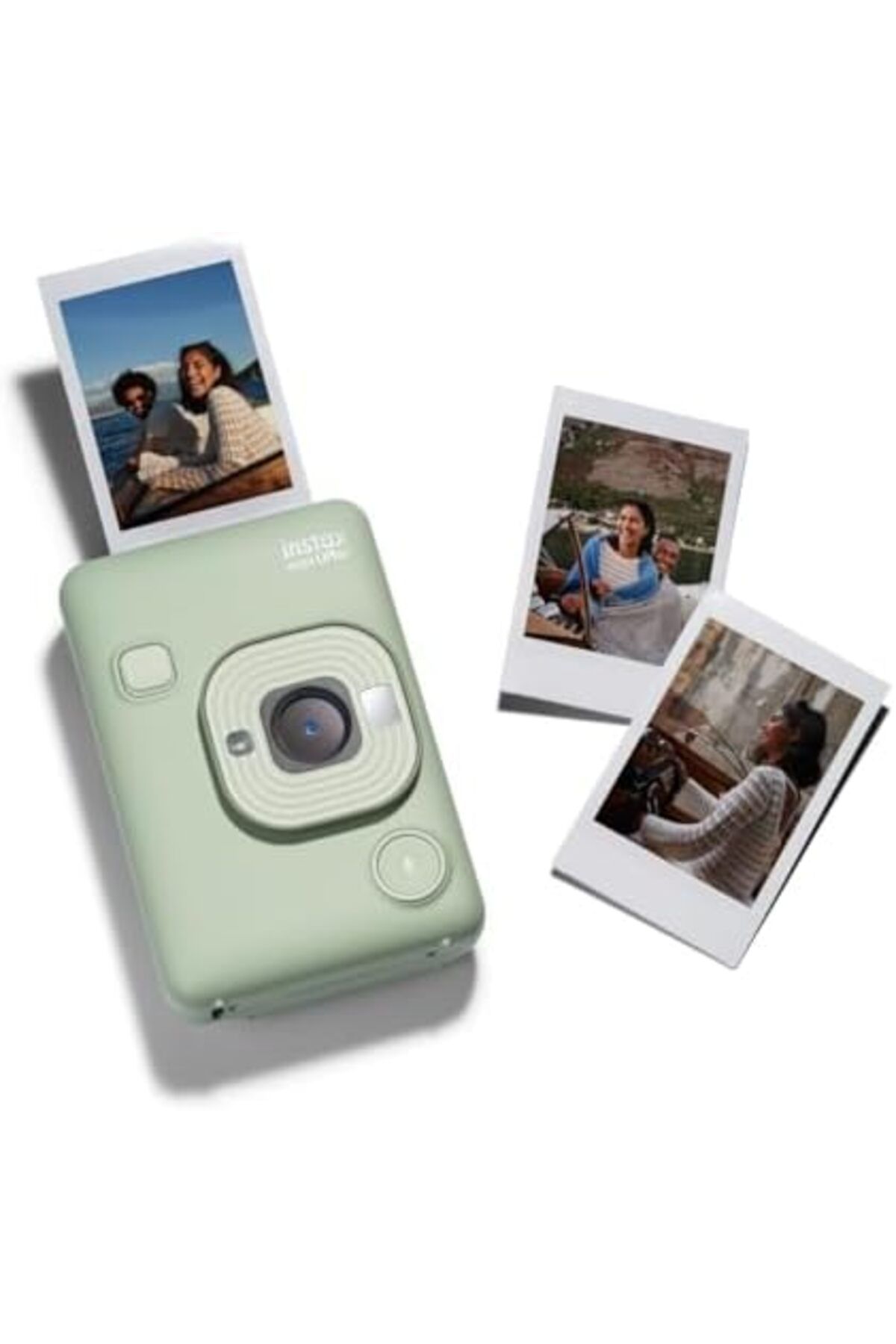 Instax-كاميرا Mini LiPlay Hybrid الفورية مع شاشة عرض LCD خلفية مقاس 2.7 بوصة وفتحة بطاقة Micro SD، 5