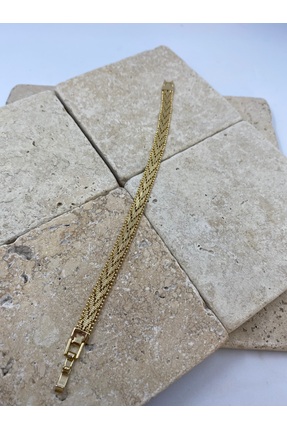 Byoz store Xuping özel seri altın kaplama gold hasır ince kadın bileklik