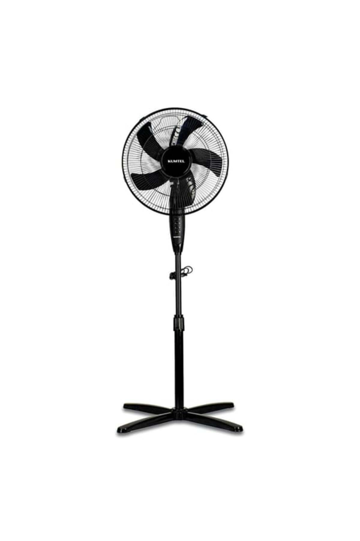KUMTEL-Ventilator cu picior KTF-325.K, 3 viteze, diametru 43 cm, Mod Silentios, negru 1