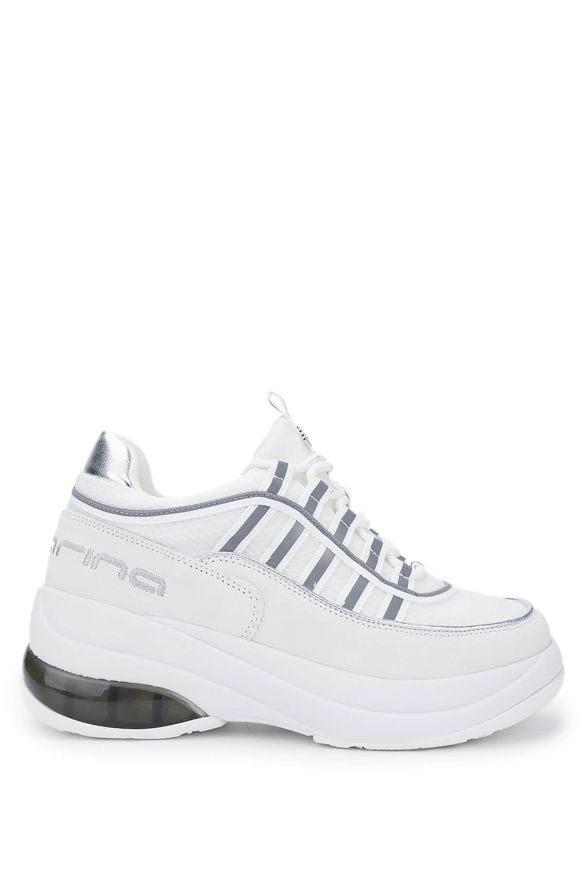 فورنارینا کفش‌های کتانی و ورزشی سفید زنانه چرم و پارچه