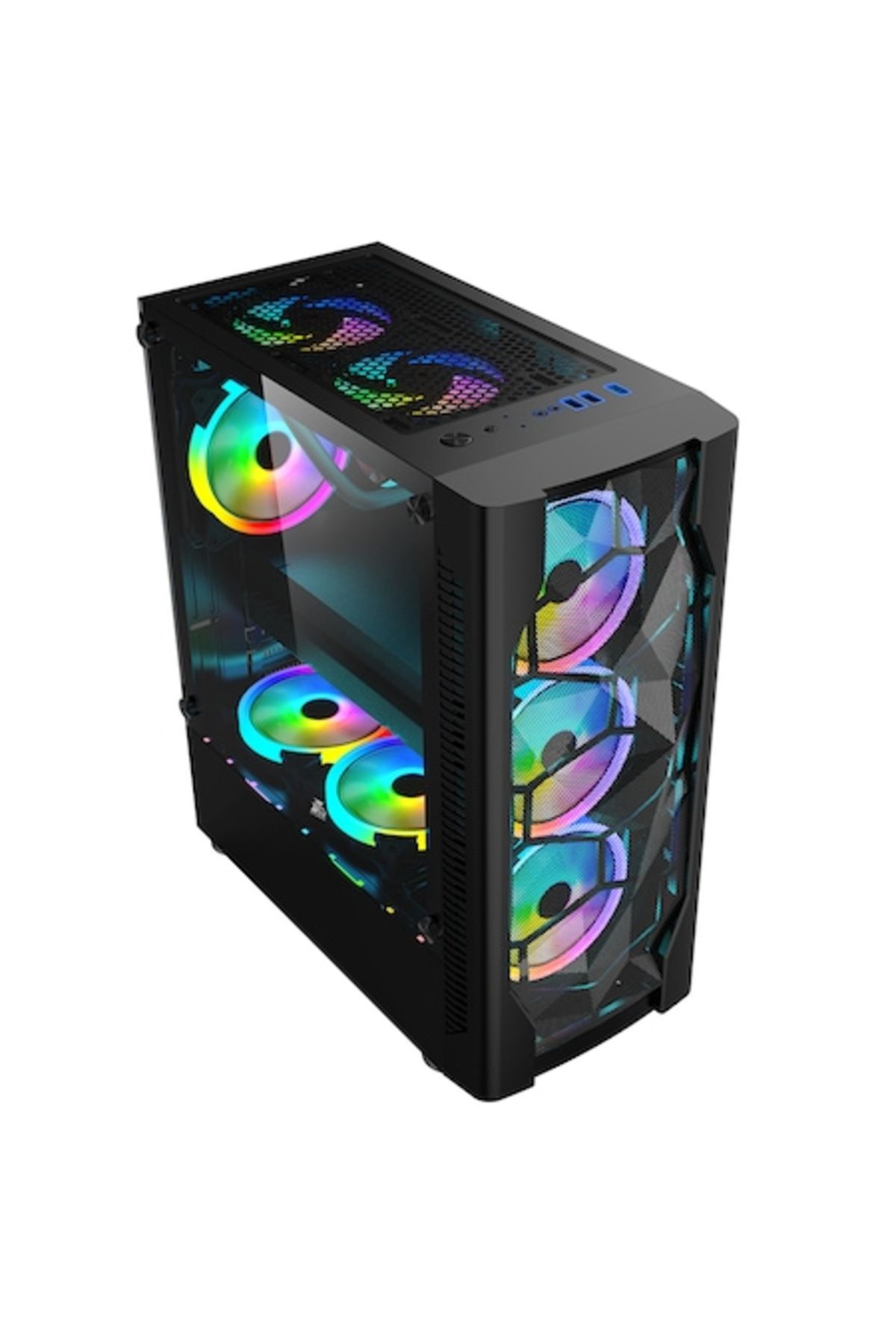 1ST PLAYER-Sistem PC desktop AMD Ryzen 7 8700F, 32 GB DDR5 RAM, 1 TB NVME SSD, Nvidia RTX 3060 1