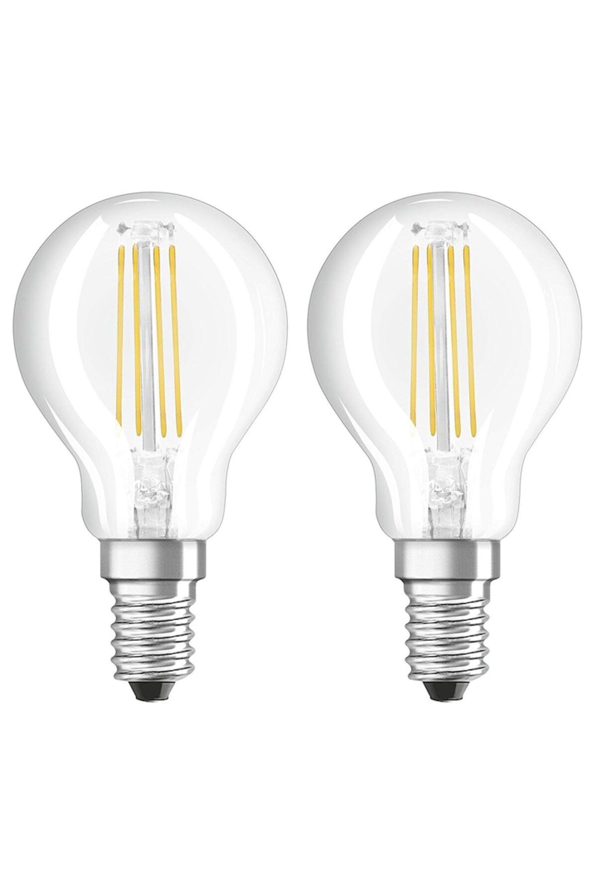 Osram-Set 2 becuri LED P40, E14, 4W (40W), 470 lm, lumină caldă 3