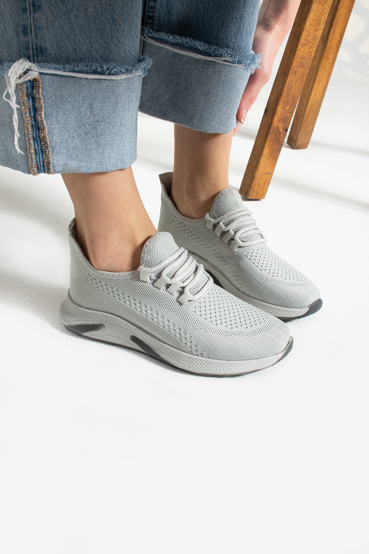 Gri Unisex Rahat Sneaker