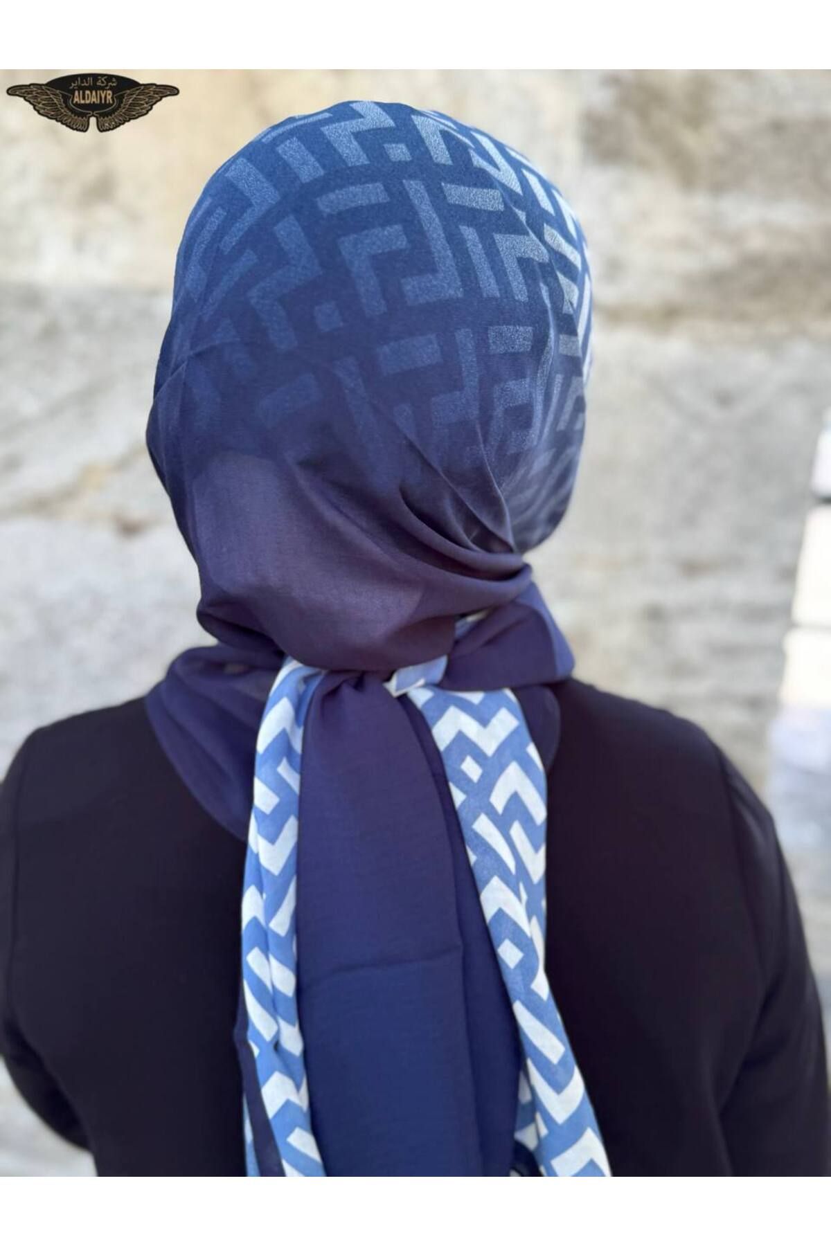 ALDAİR-Shawl Chiffon Pattern Double Color 2