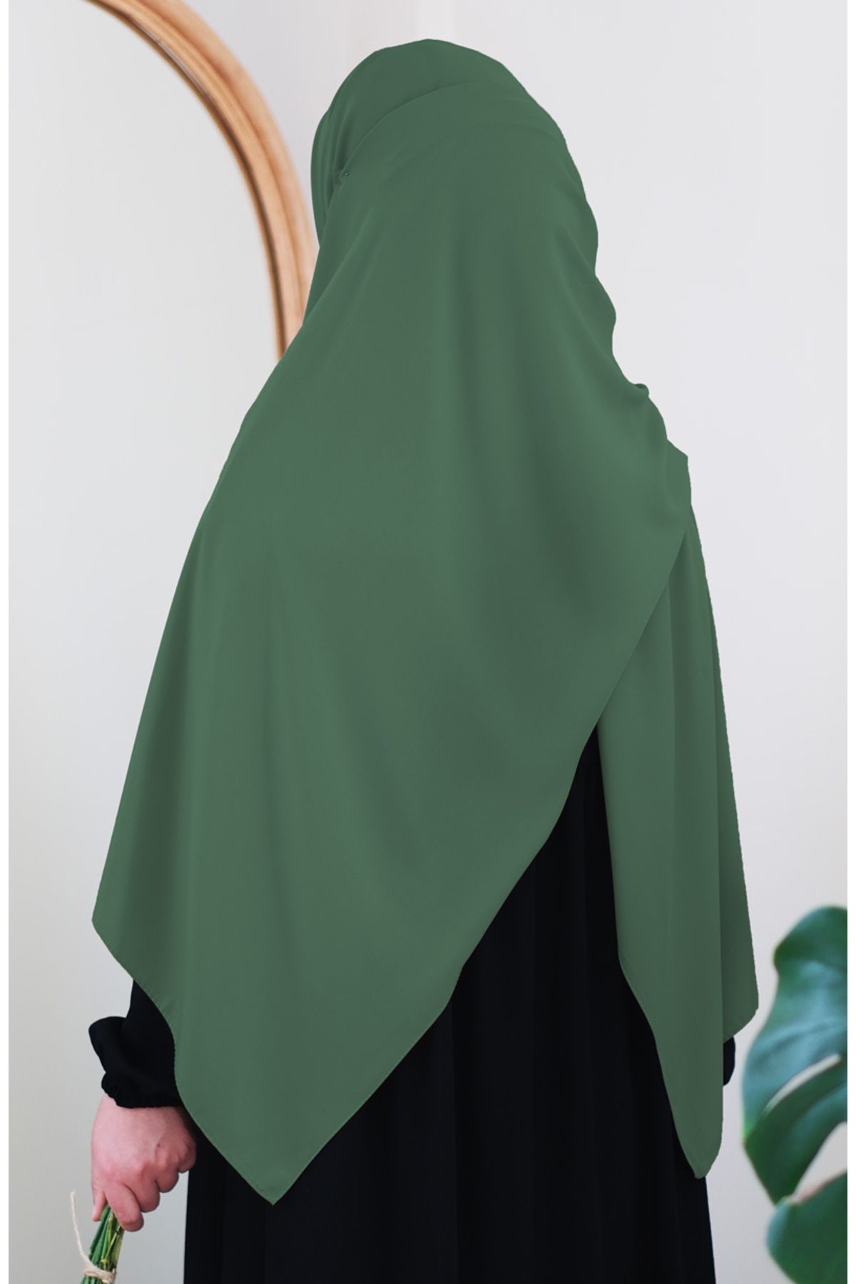 suhneva-Medina Silk Shawl Light Green (Large Size) 2