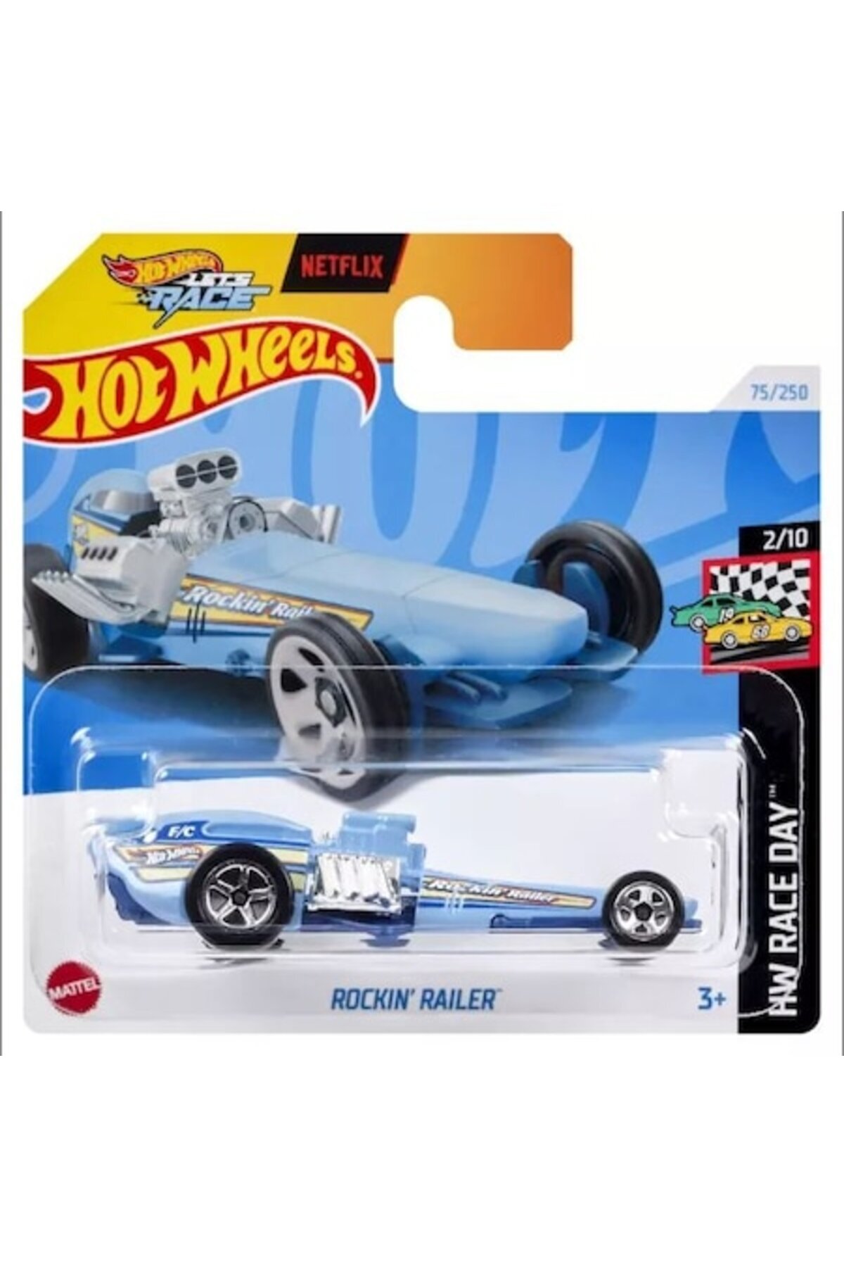 Masinuta metalica Hot Wheels, Rockin' Railer, 1:64