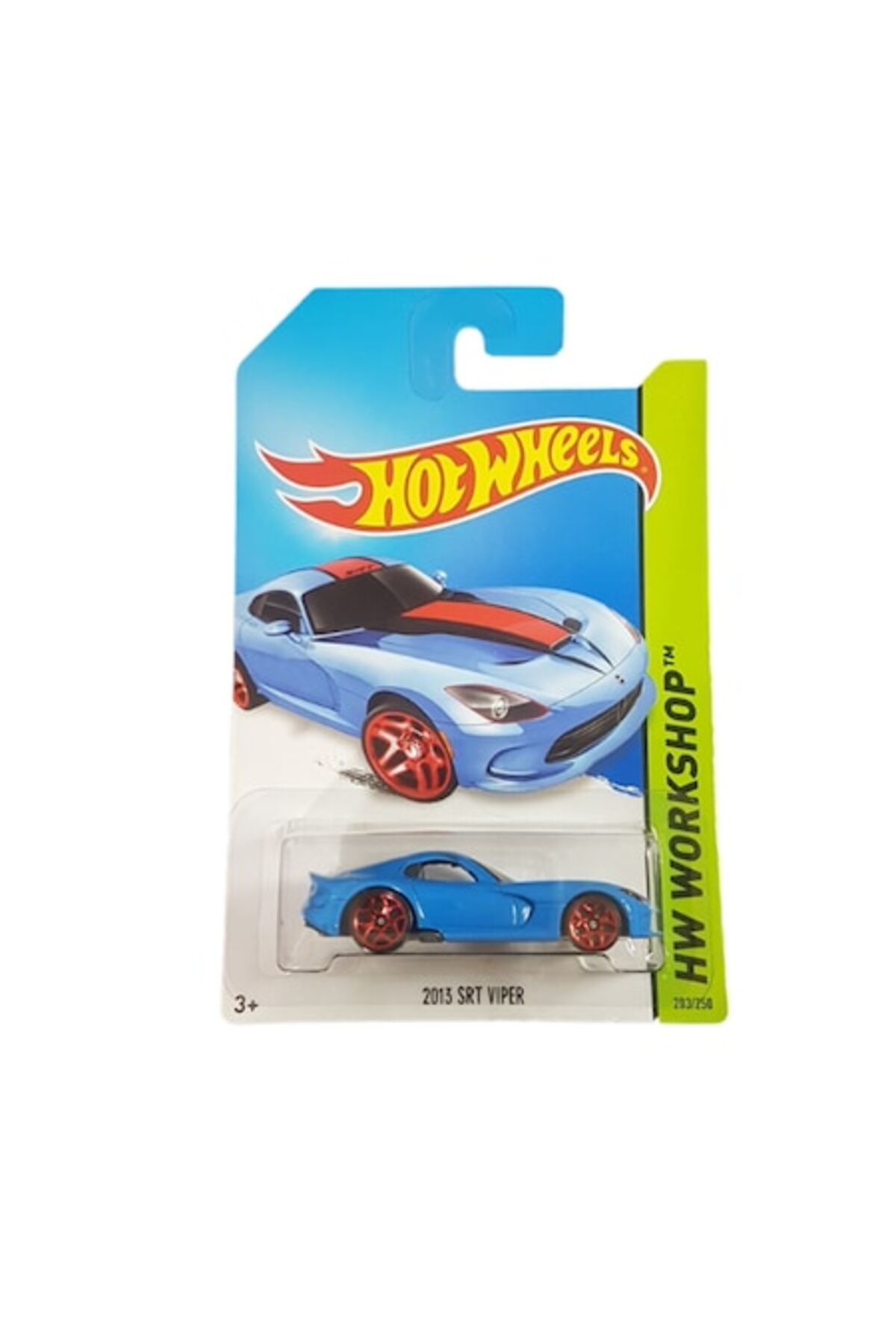 Masinuta Metalica Hot Wheels, 2013 SRT Viper, Colectia HW Workshop - 2014, Albastru, 1:64