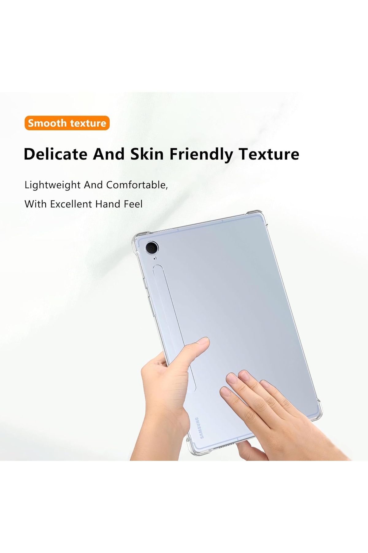 m.tk moveteck-Case for Samsung Galaxy Tab S10 Fe Plus 13.1 Inch Case Soft Silicone Antishock Cover with Transparent Corner Protection 5