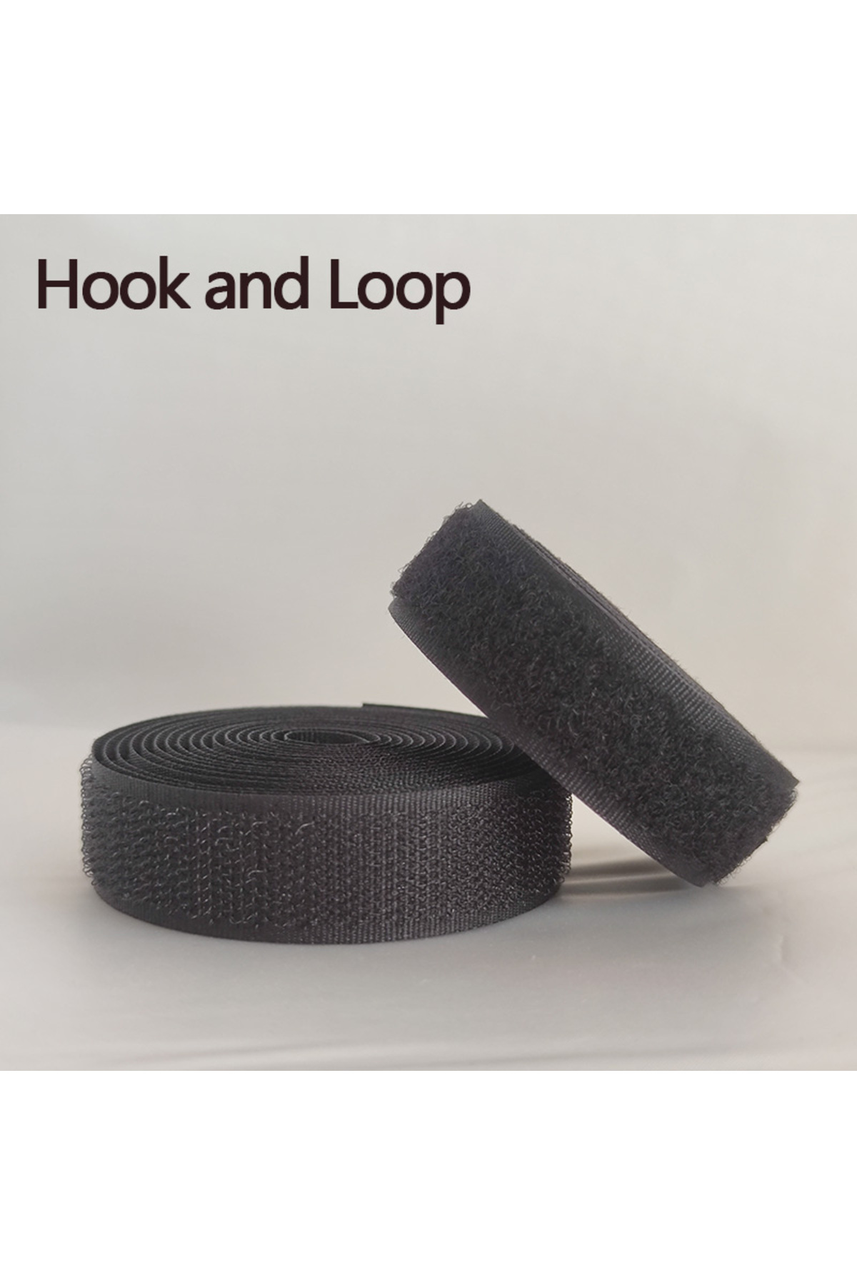 Choice14-5Meter black 5Meter/Pair Colorful Non-adhesive Fastener Tape Reusable Hook and Loop Magic Nylon DIY 1