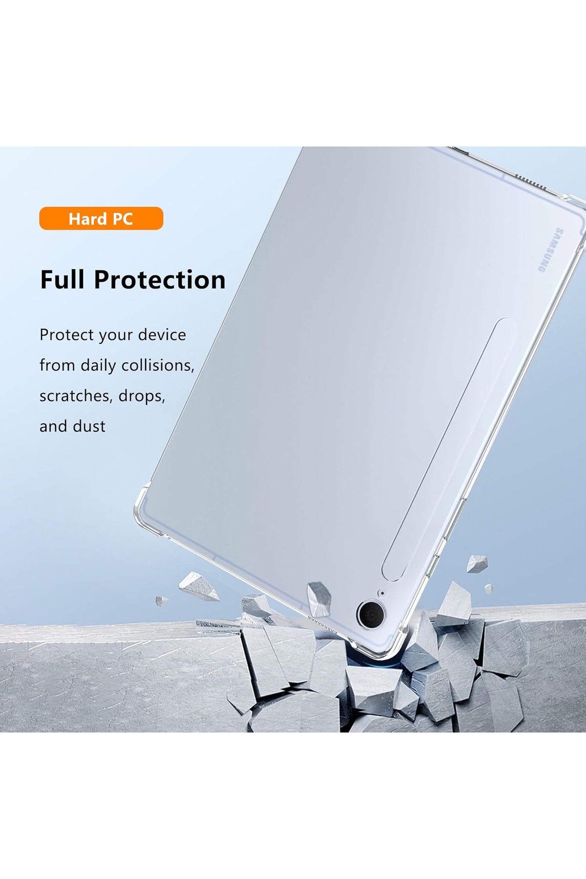 m.tk moveteck-Case for Samsung Galaxy Tab S10 Fe Plus 13.1 Inch Case Soft Silicone Antishock Cover with Transparent Corner Protection 6