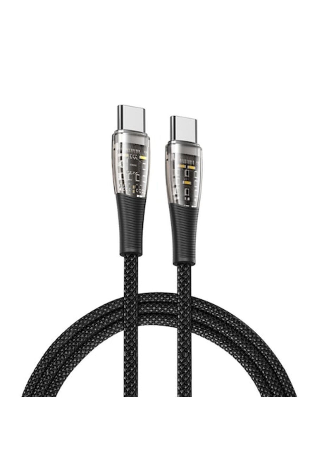Dali-Cablu de încărcare și transfer de date, USB Tip-C la USB Tip-C, A6, 65W, 1m, Negru 1