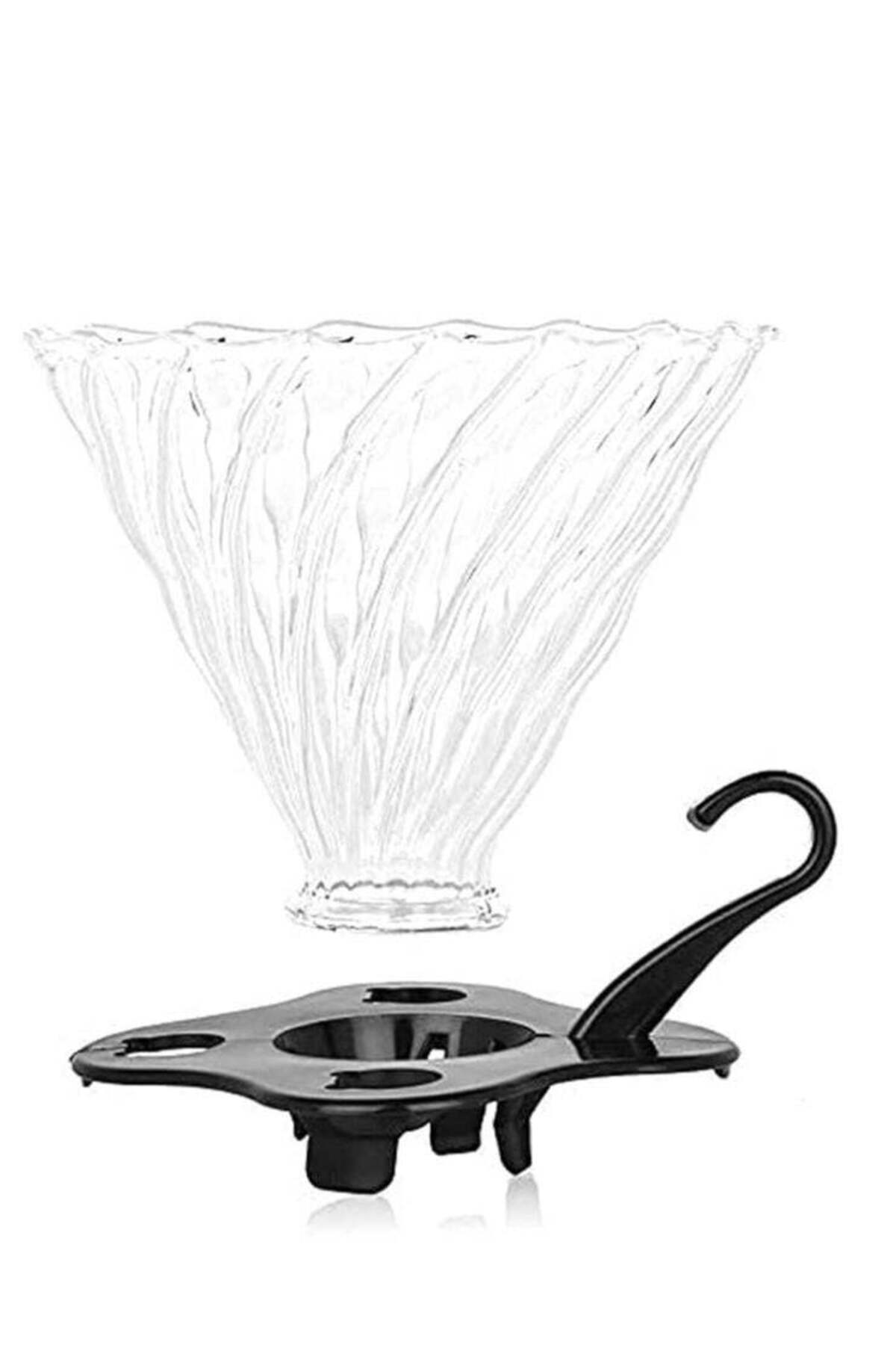 unbranded-Durable and high-quality V60 dripper with black handle - 02 capacity 1
