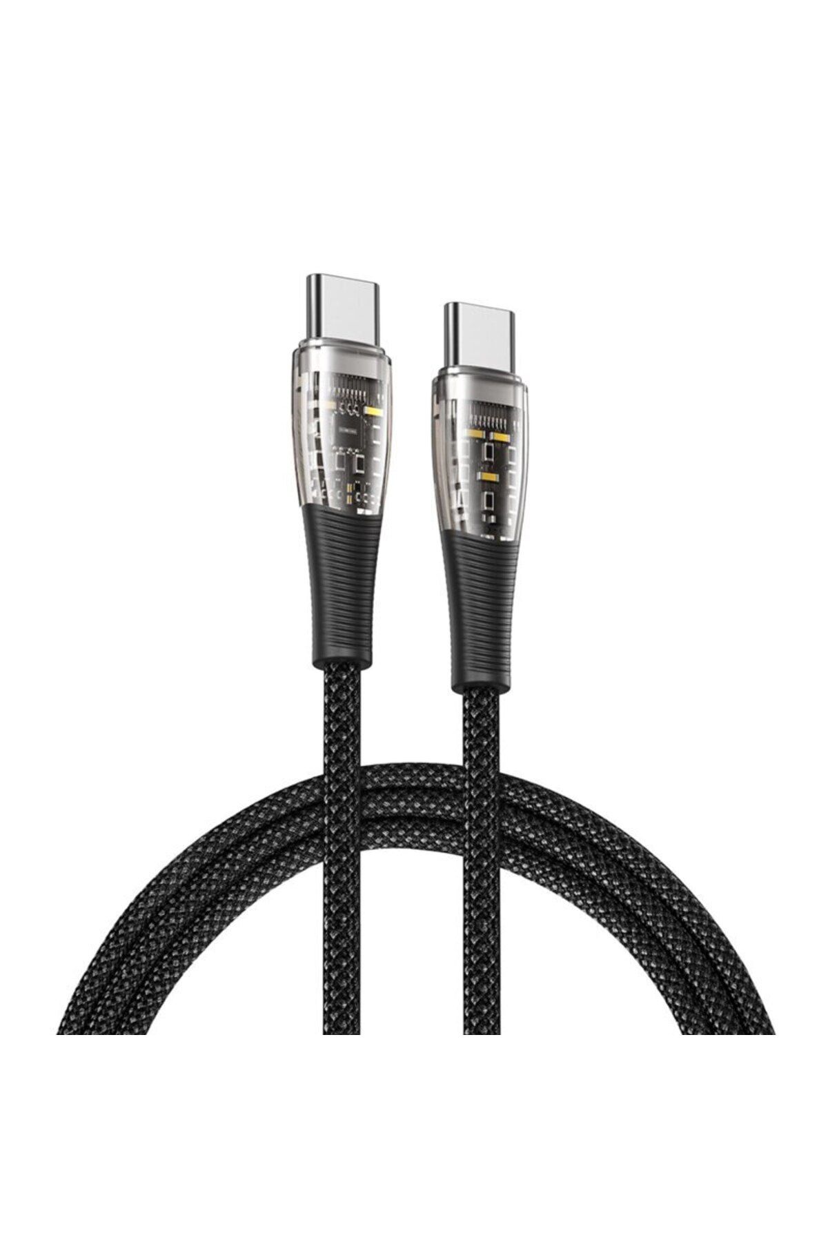 Dali-Cablu de încărcare și transfer de date, USB Tip-C la USB Tip-C, A6, 65W, 1m, Negru 4