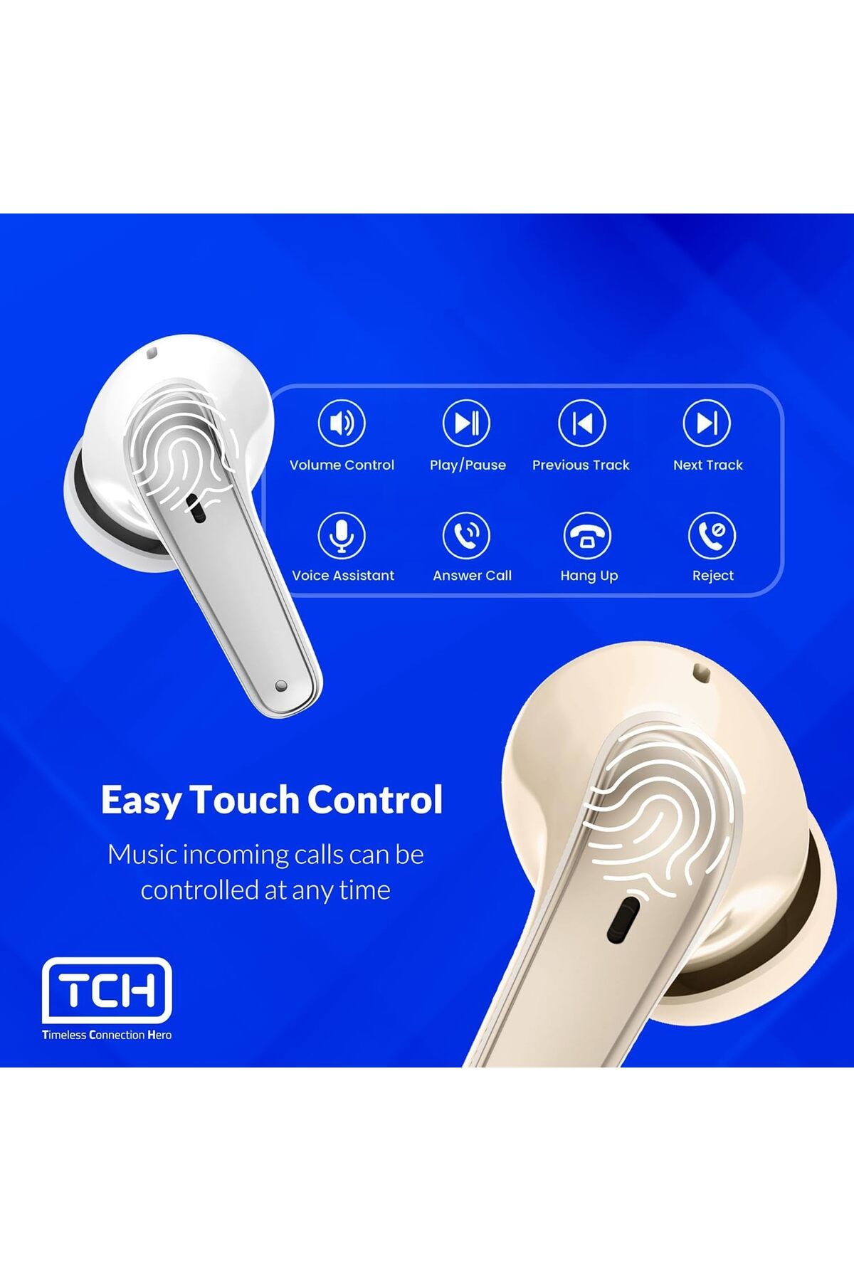 Timeless Connection Hero-TCH L10 ANC Active Noise Cancelling Bluetooth Earbuds 8