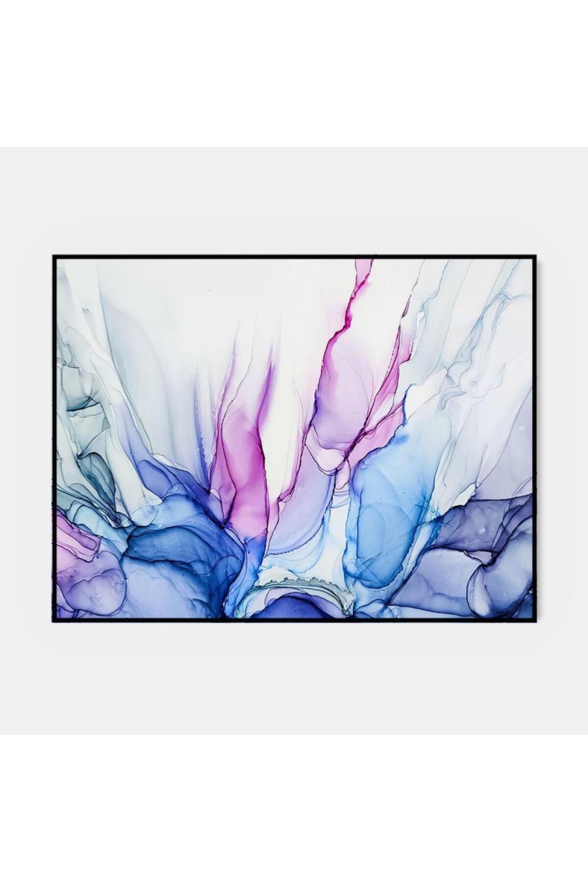 SND-Abstract Canvas Wall Art with Gold Frame, 50 x 70 cm 6