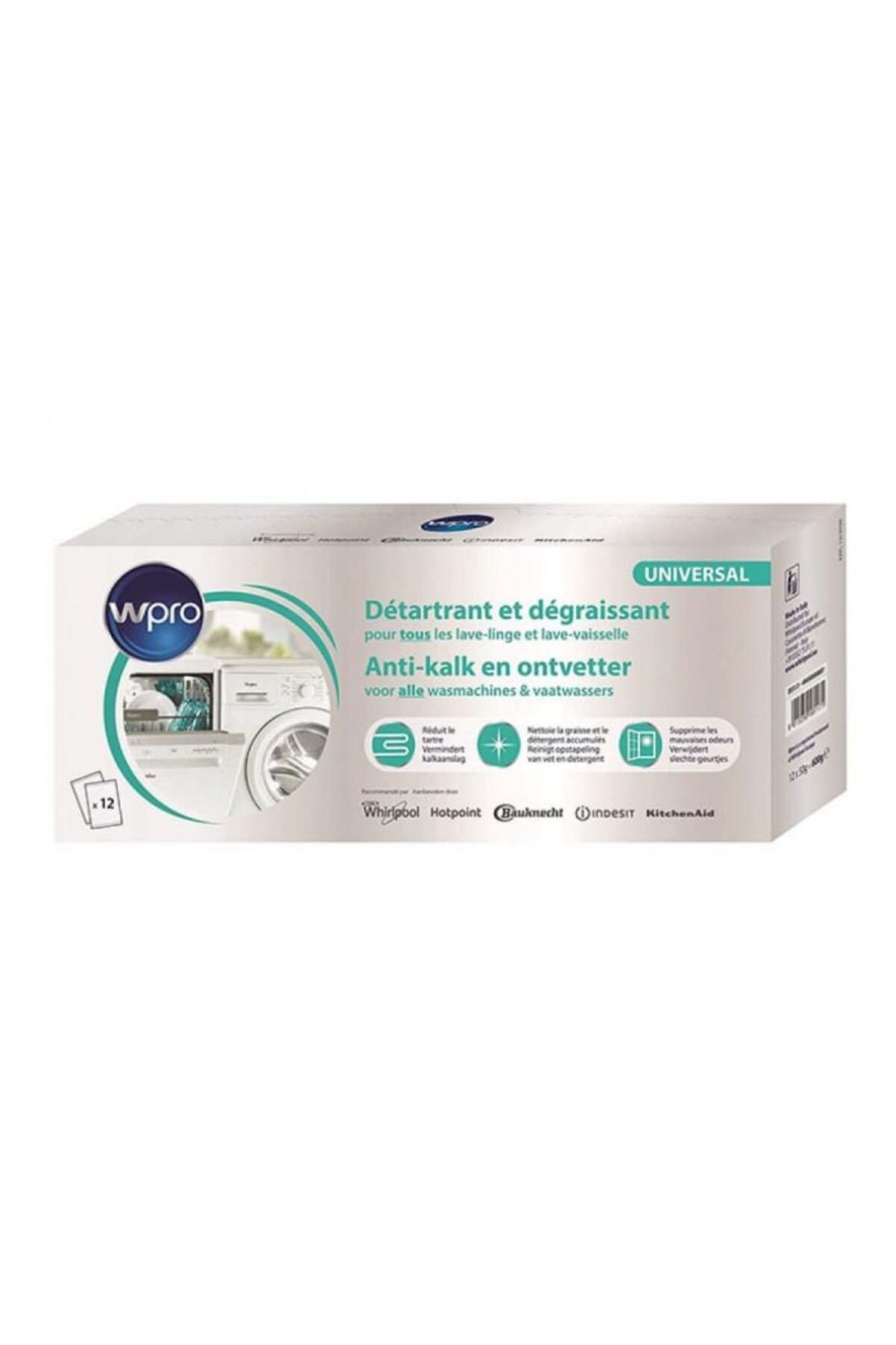 WPRO-Cleaning and Descaling Solution, WPRO, Universal, 12 x 50g 1