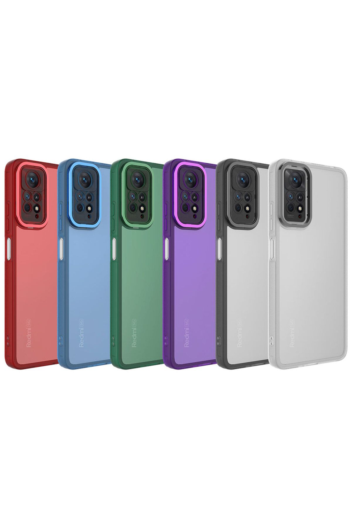 Cep Plus-حافظة Redmi Note 11 Pro 5G مع غطاء خلفي شفاف CPPL لحماية الكاميرا - أخضر داكن 3