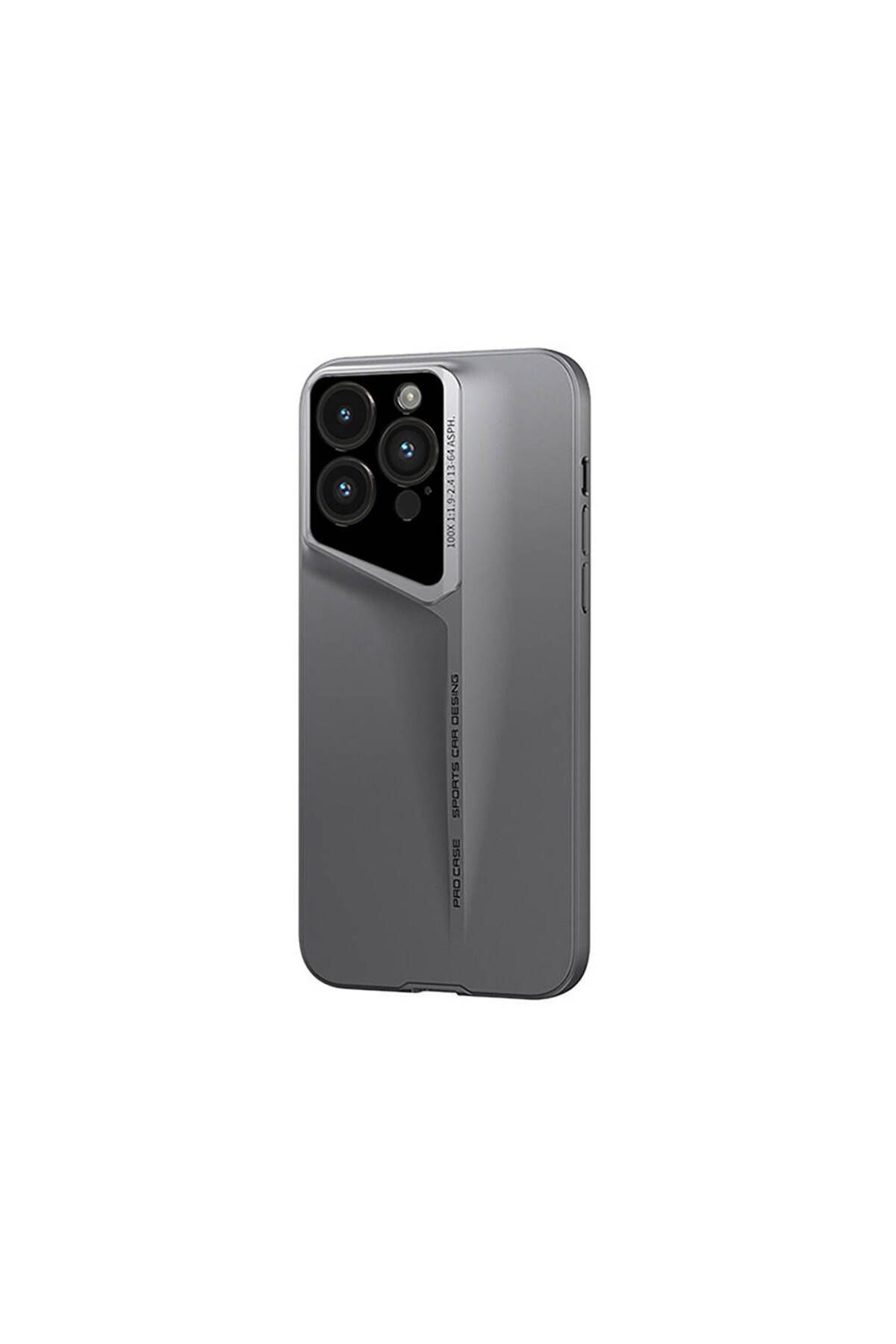 Cep Plus-Apple iPhone 15 Pro Case Ultra Thin Camera Protection Hard Rubber Cppl Procase Cover-Titanium-Grey 5