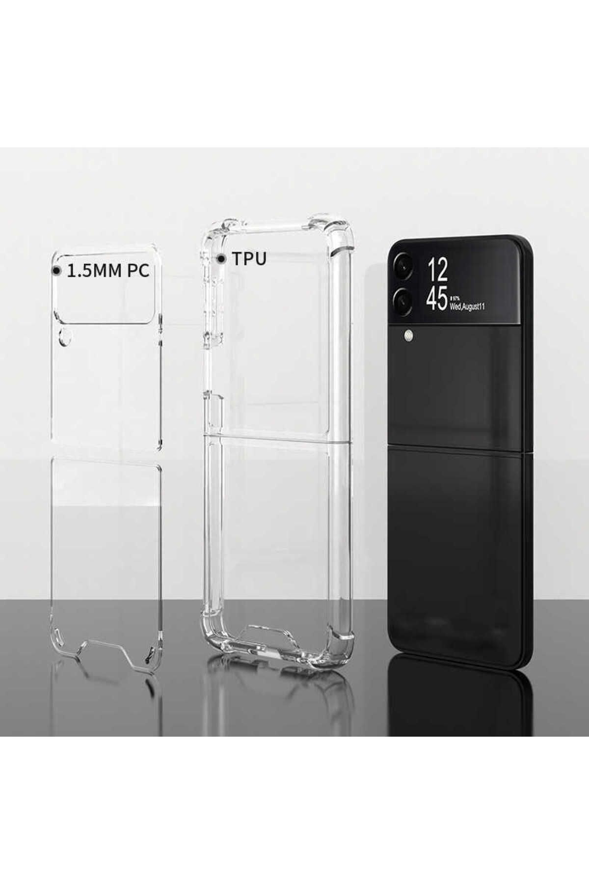 Cep Plus-Galaxy Z Flip 4 Compatible Cppl Nitro Anti Shock Silicone-Colorless 5