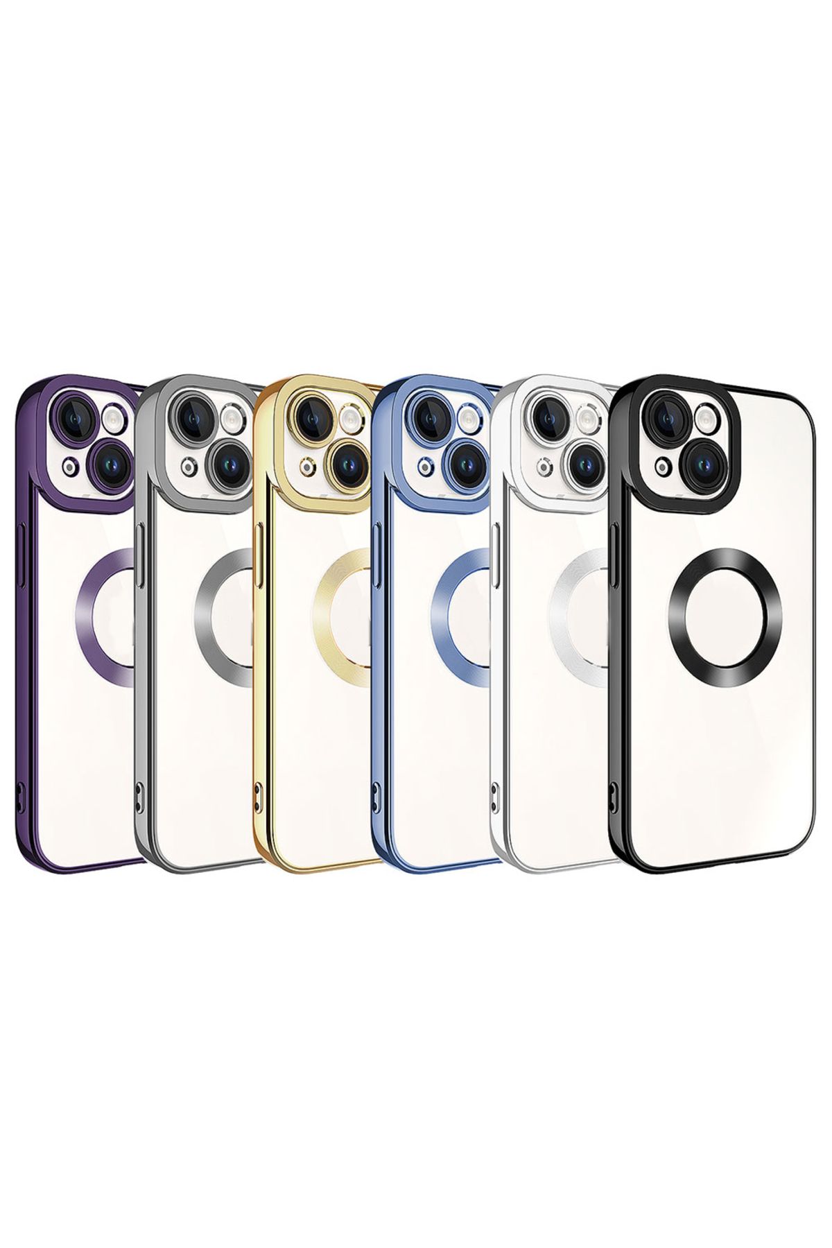 Cep Plus-Cppl Omega Case for iPhone 15 Compatible Camera Protection with Logo-Titanium 2
