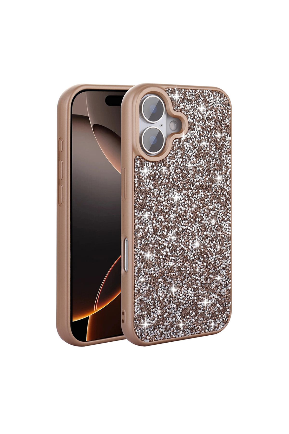 Cep Plus-iPhone 16 Plus Case Shiny Stone Design Cppl Diamond Cover - Gray 8